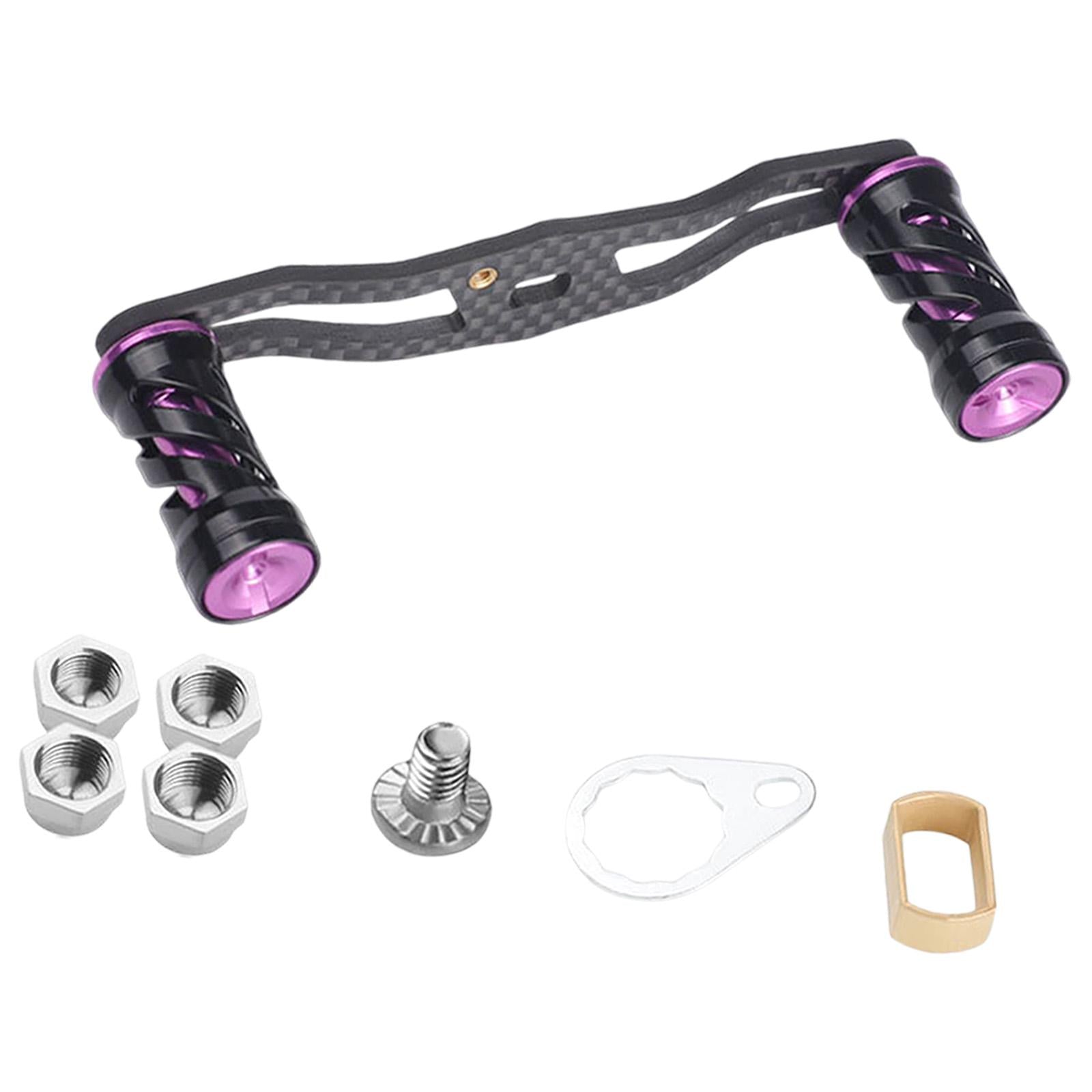Baitcasting Reel Replacement Part Fishing Gear Metal Knob Fishing Reel Crank violet