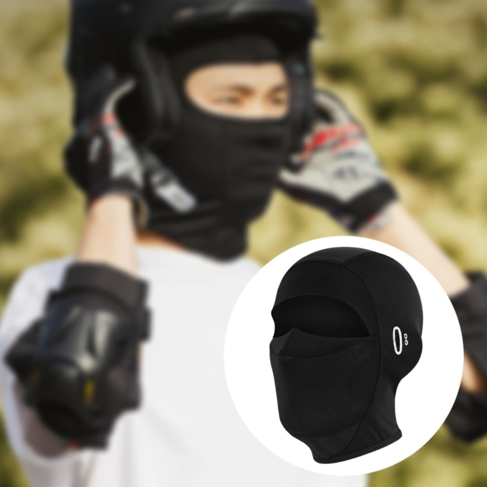 Balaclava Face Mask Motorcycle Riding Face Mask for Sports Motorcycle Hiking Short 26cmx25cm