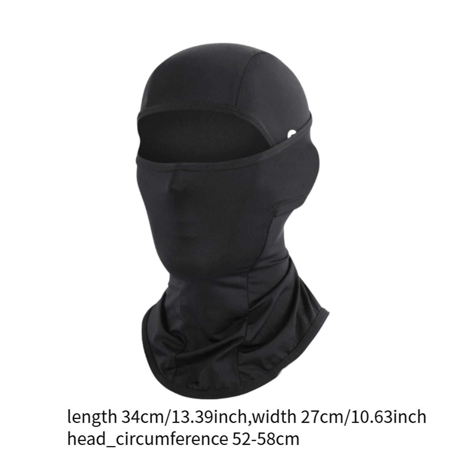 Balaclava Face Mask Motorcycle Riding Face Mask for Sports Motorcycle Hiking Long 34cmx27cm