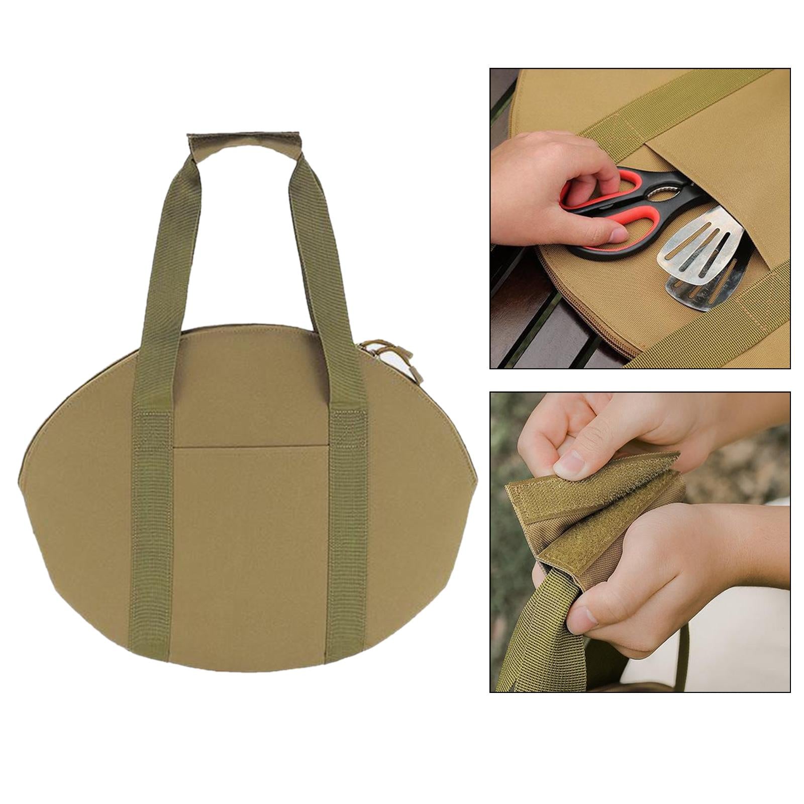 Cast Iron Skillet Bag Grill Accessories Frying Pan Pouch for Cooking Camping 45.5 cmx35.5 cm