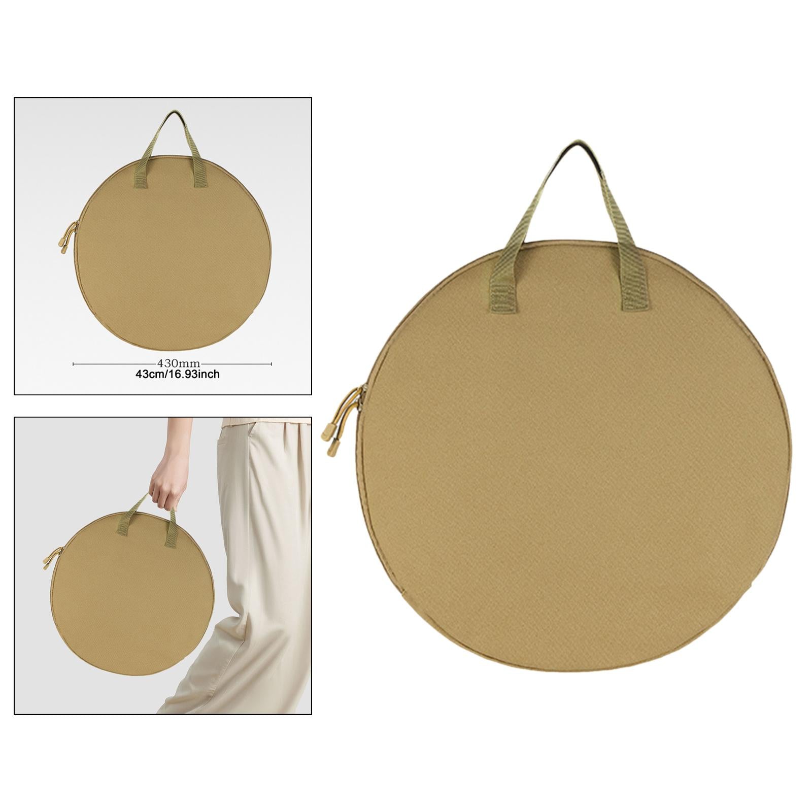 Cast Iron Skillet Bag Grill Accessories Frying Pan Pouch for Cooking Camping 43 cmx43 cm