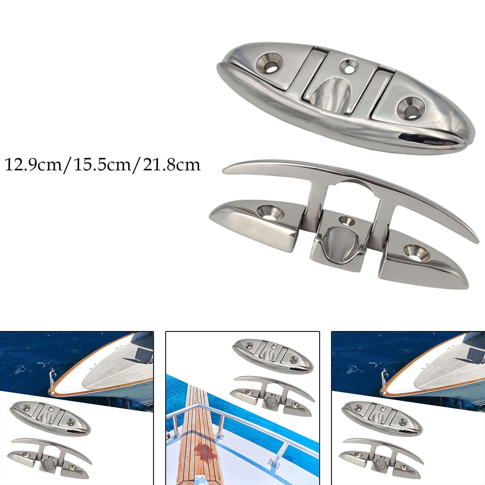 Boat Dock Cleat Convenient Kayak Accessory Metal Replacement Stainless Steel 5 Inch