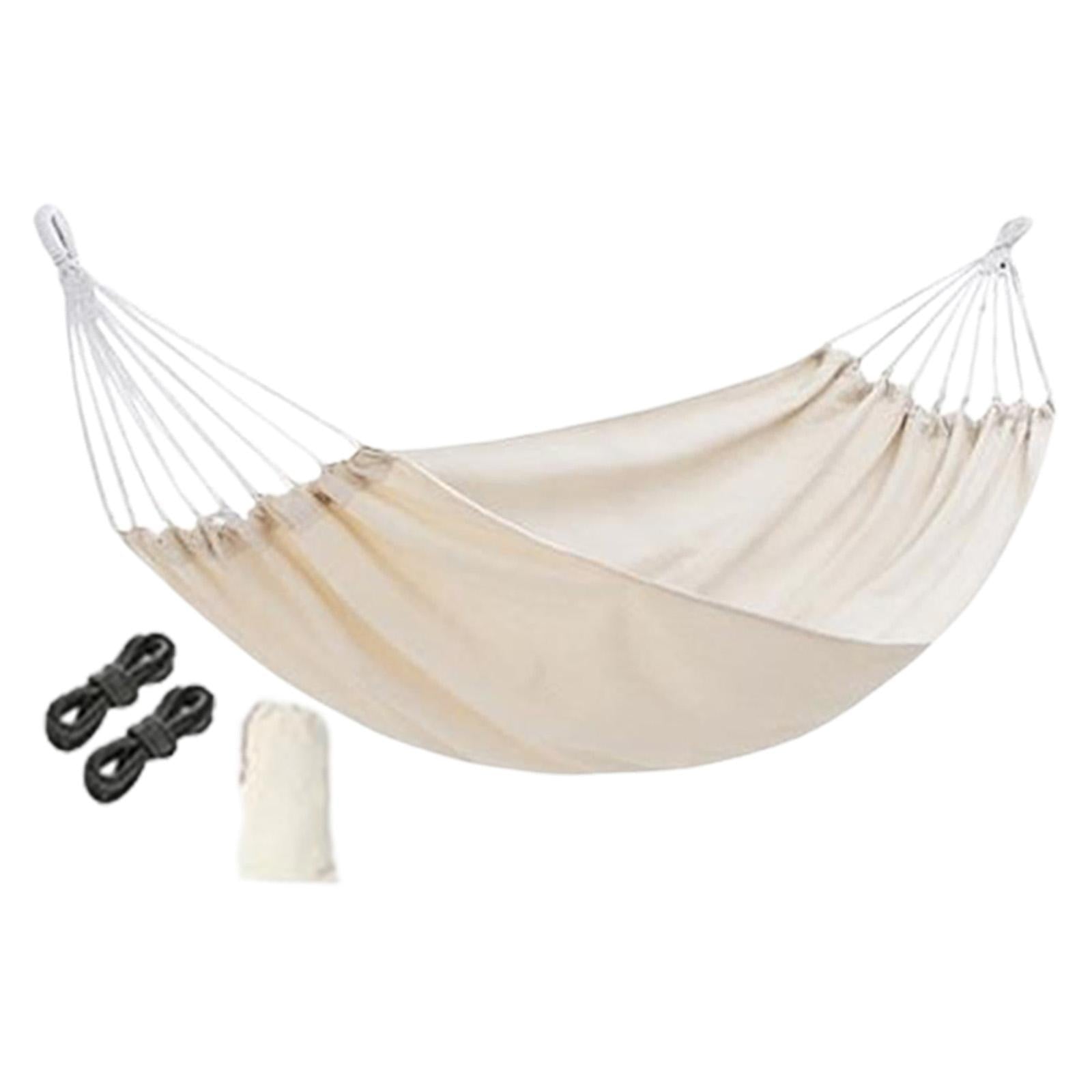 Camping Hammock Portable Hanging Camping Bed for Camping Outdoor/Indoor Yard white