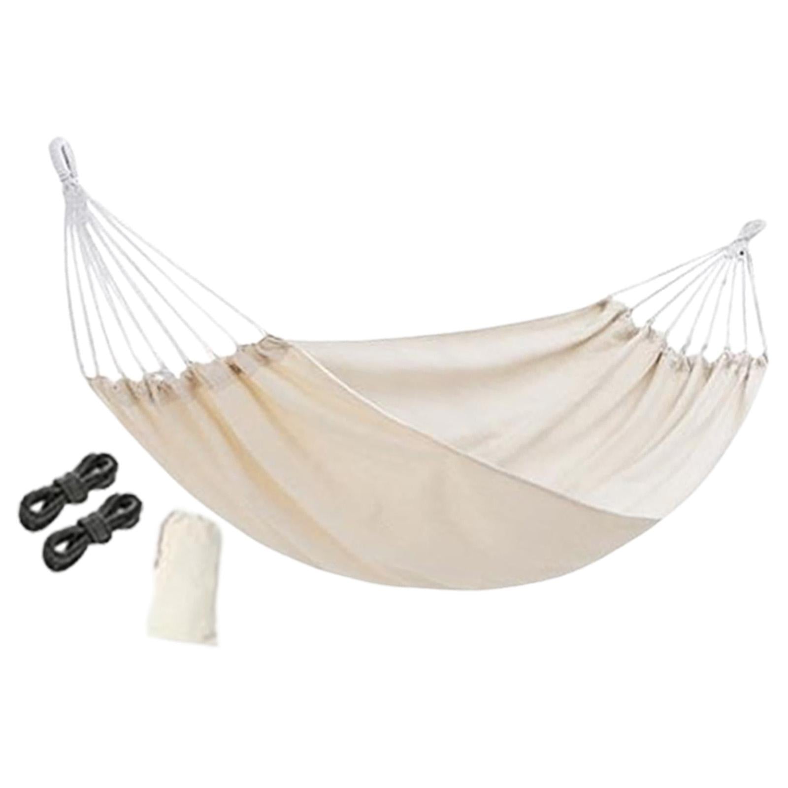 Camping Hammock Portable Hanging Camping Bed for Camping Outdoor/Indoor Yard white