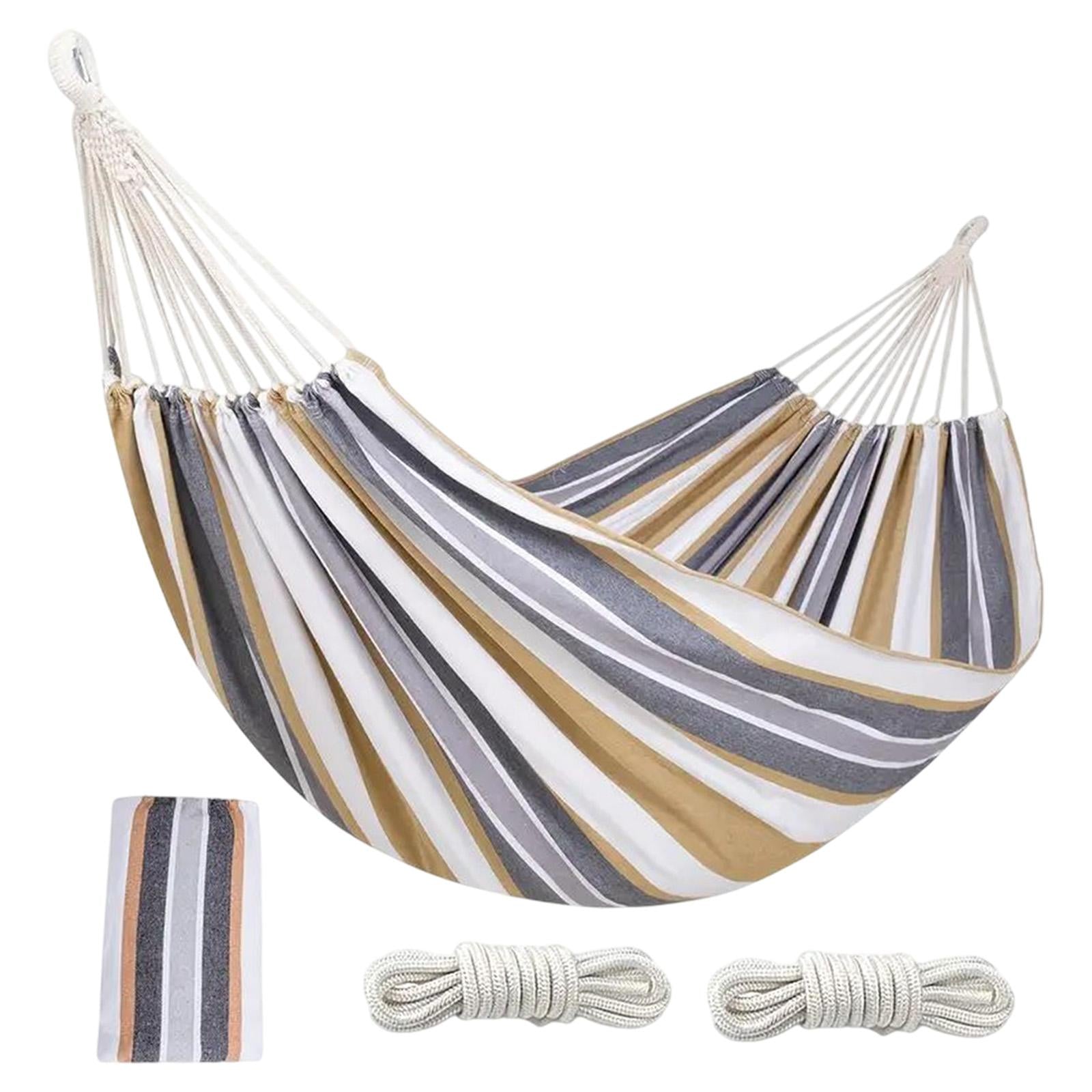 Camping Hammock Portable Hanging Camping Bed for Camping Outdoor/Indoor Yard grey