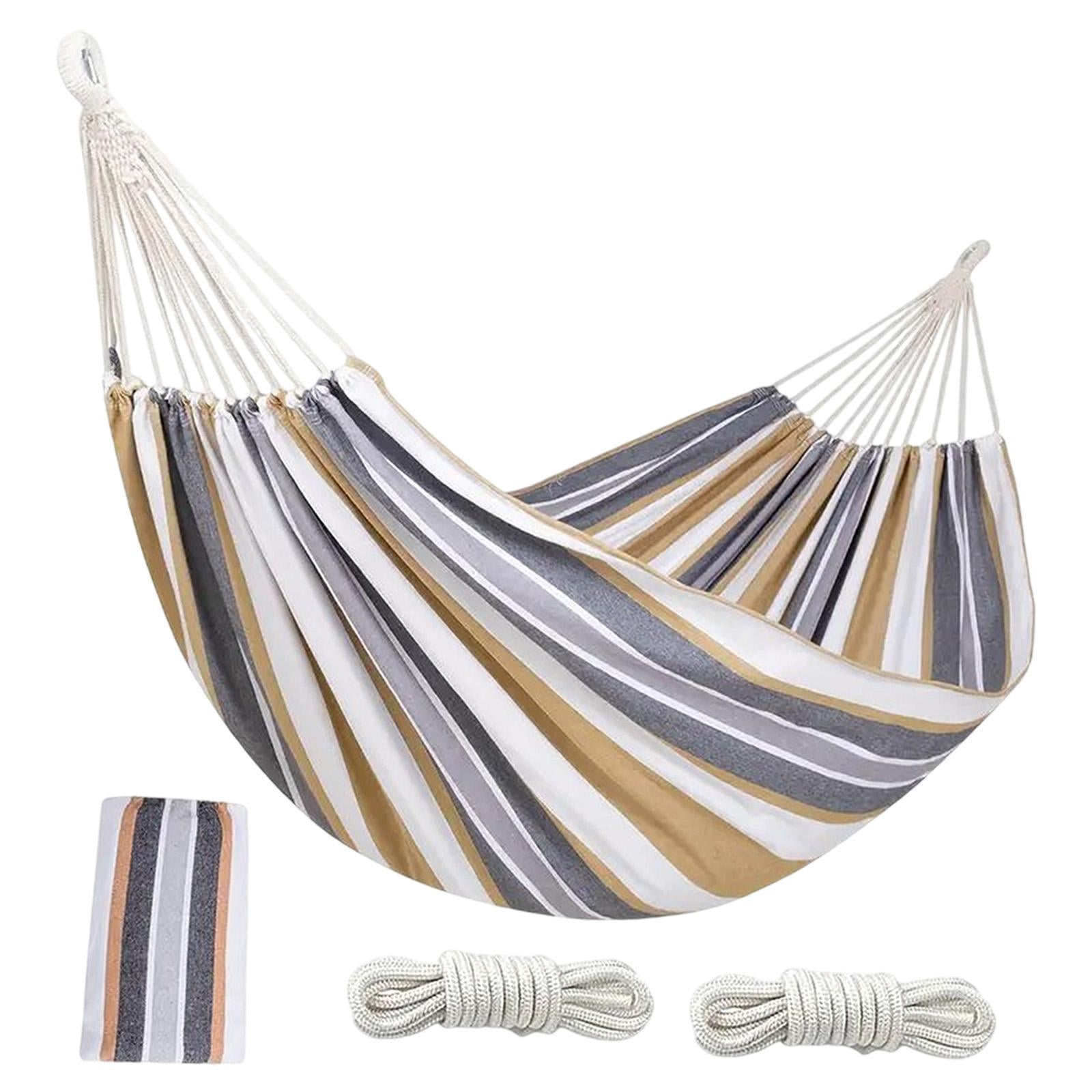 Camping Hammock Portable Hanging Camping Bed for Camping Outdoor/Indoor Yard grey