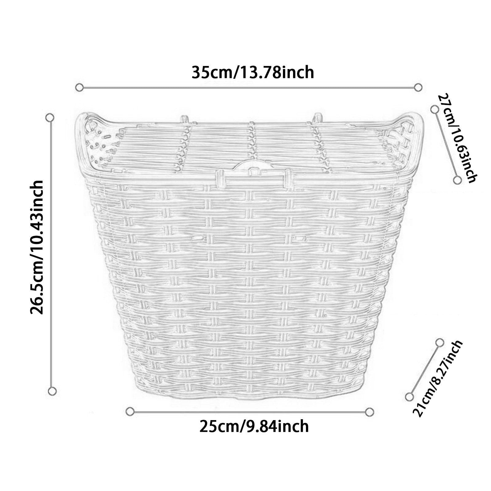 Bike Basket Lightweight Pannier Easy to Install with Lid for Road Bikes Toys Black