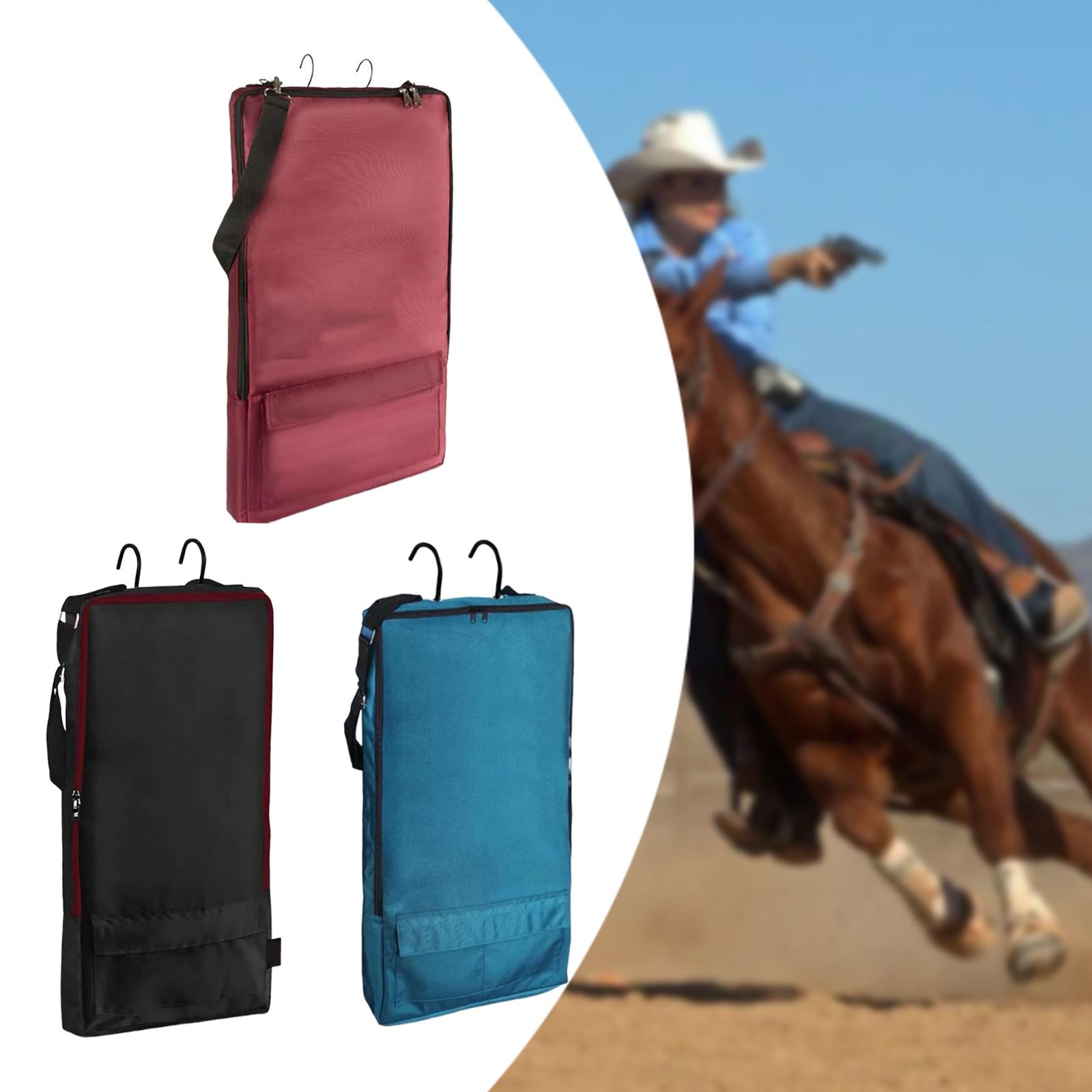 Bridle Bag Sturdy Bridle Bag for Horses for Harness Equestrian Reins Bridles red