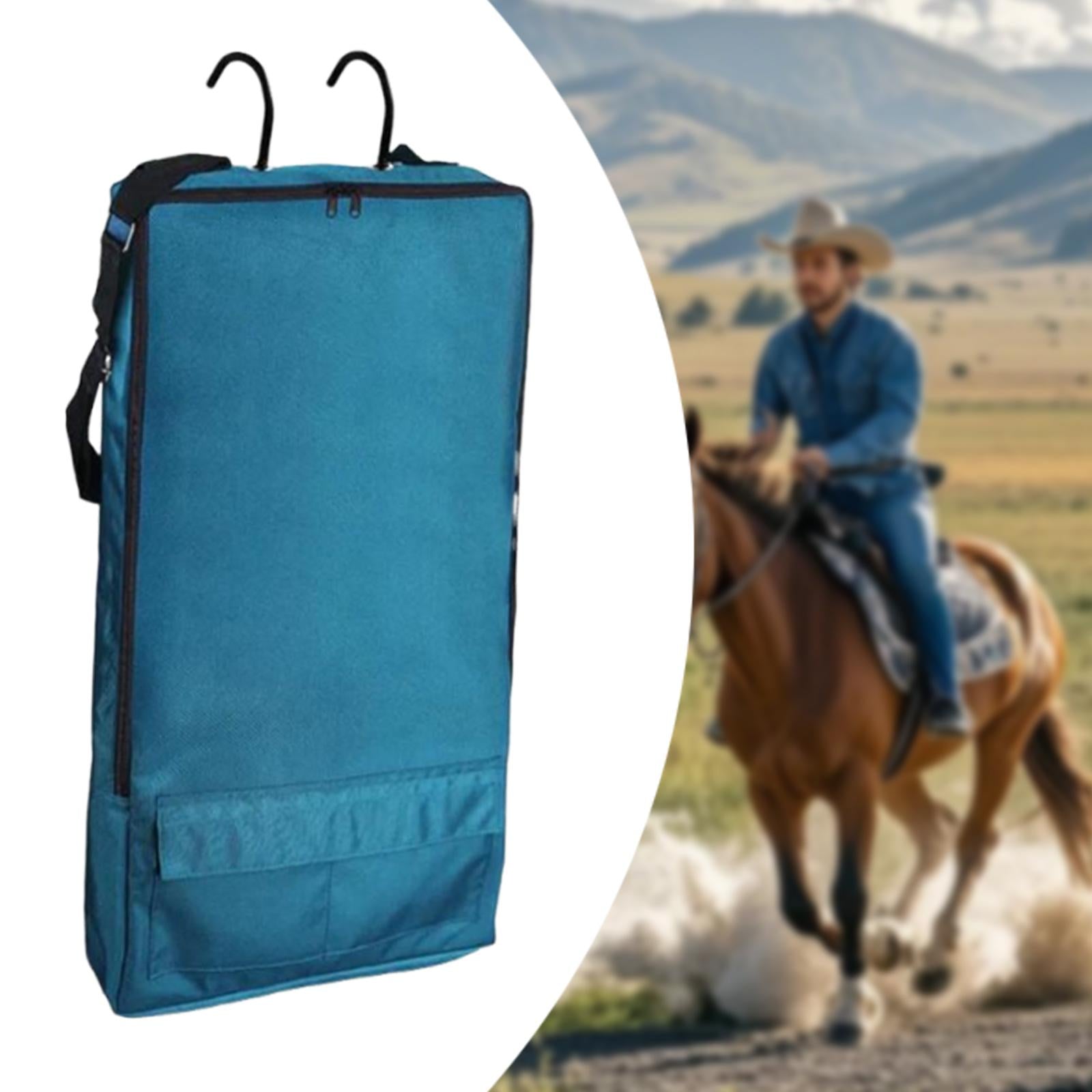 Bridle Bag Sturdy Bridle Bag for Horses for Harness Equestrian Reins Bridles blue