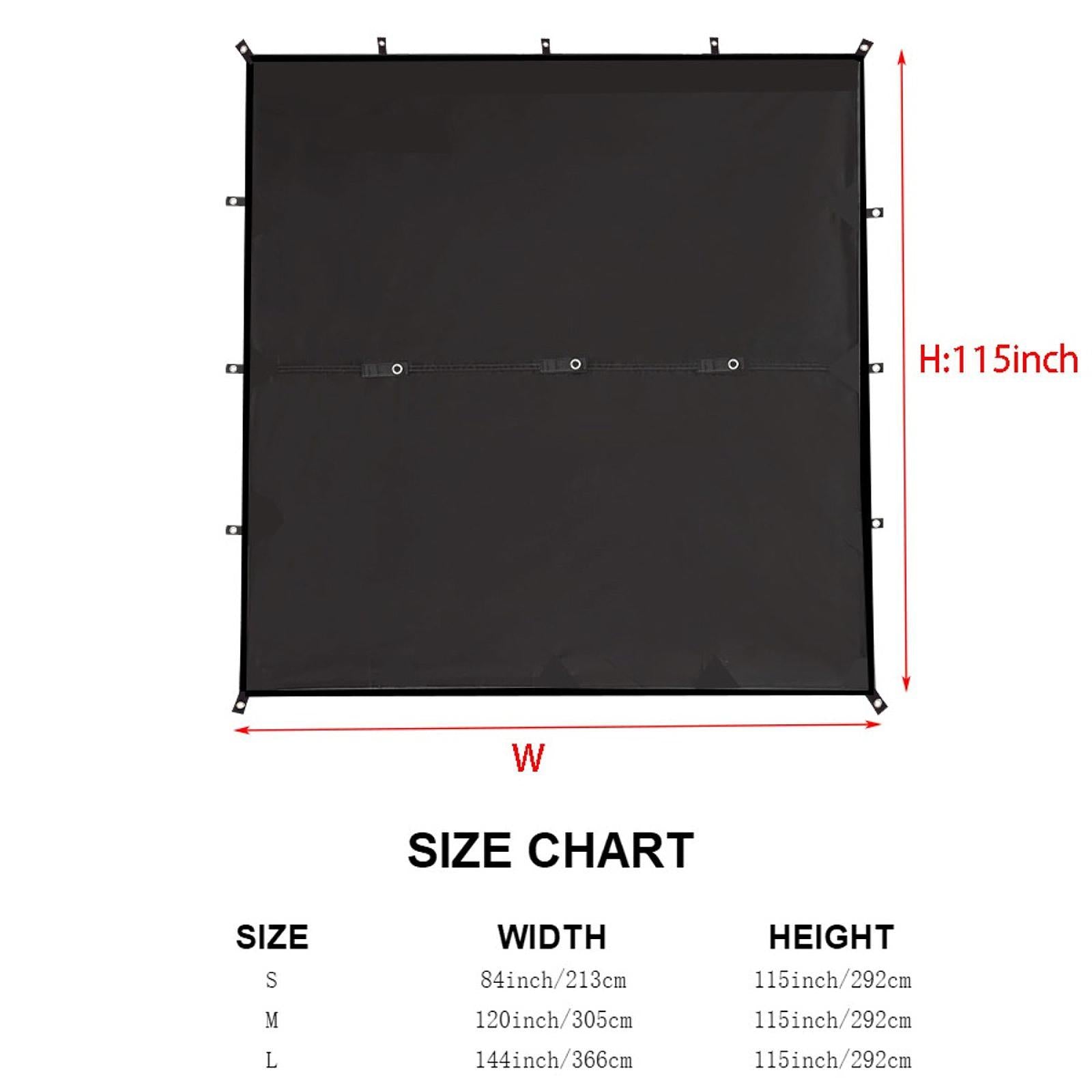 Camping Tent Tarp Foldable Multipurpose for Outdoor Adventure Easily Install Black L