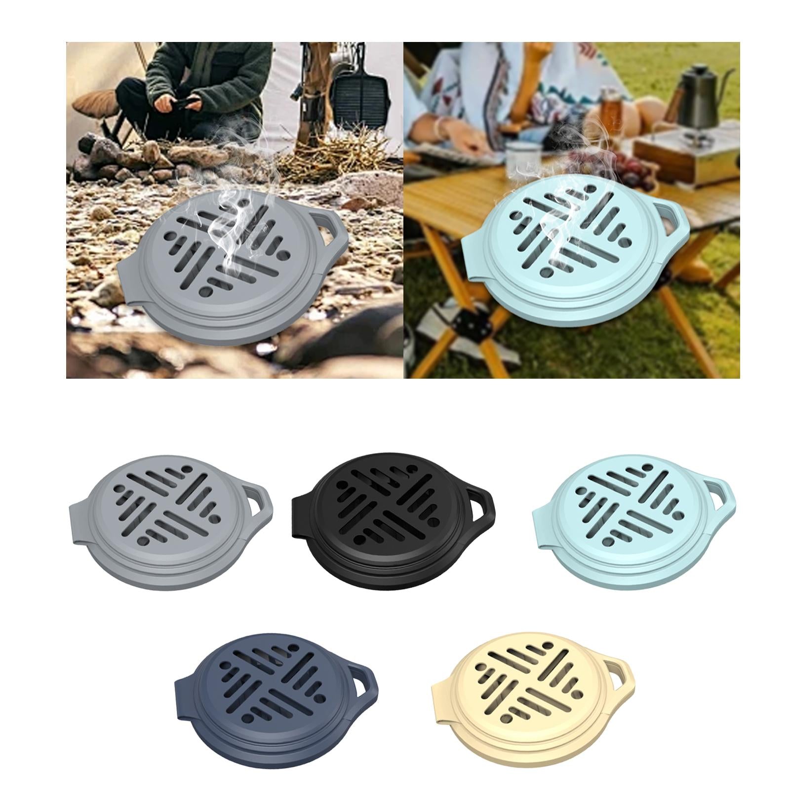 Portable Mosquito Coil Holder Burner for Hiking Party Outdoor Indoor gray