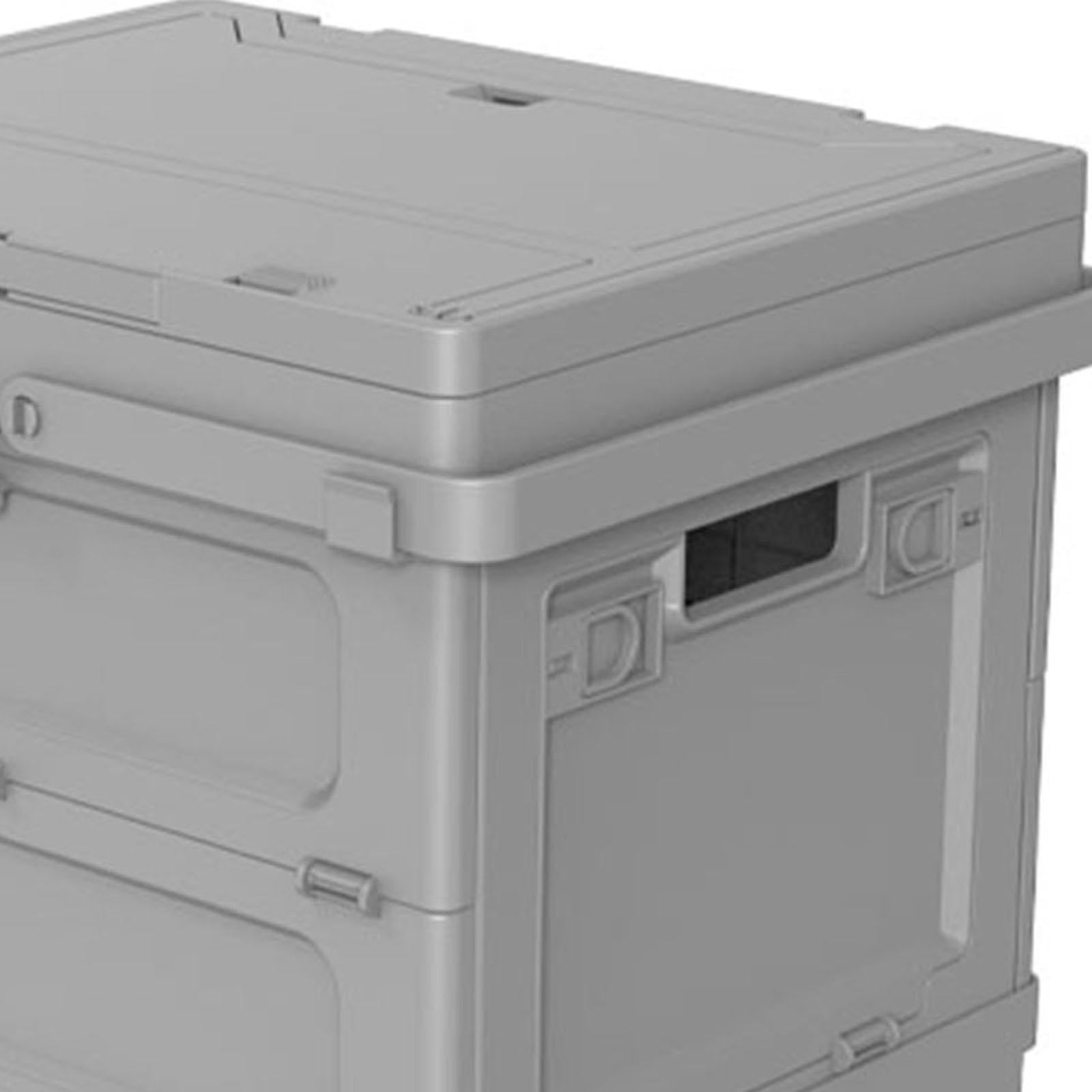 Outdoor Camping Box Versatile Picnic Basket for Traveling Home Garage Hiking Gray