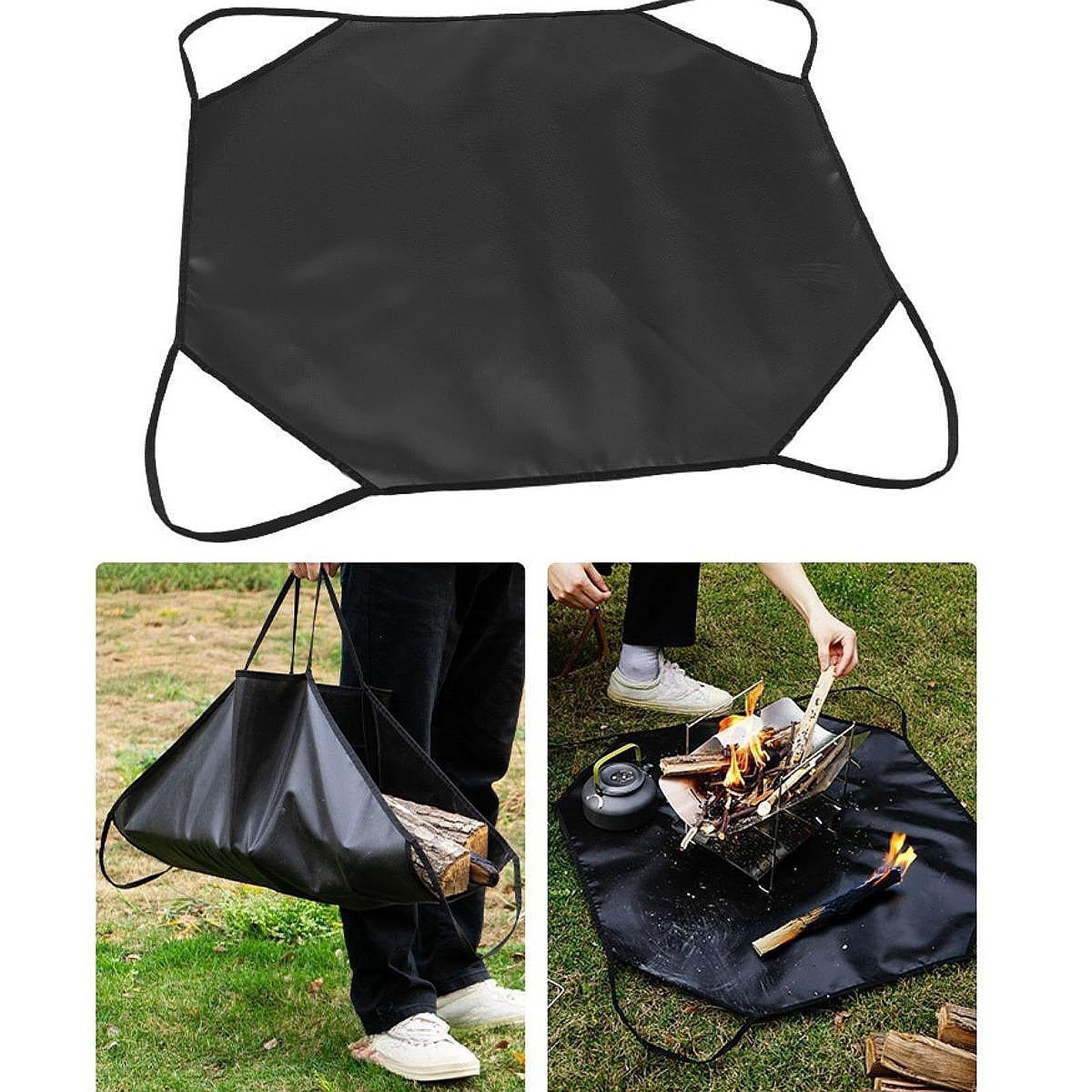 Fire Pit Mat Fireproof Grill Pad Reusable Floor Pad for Grass Picnic Outdoor