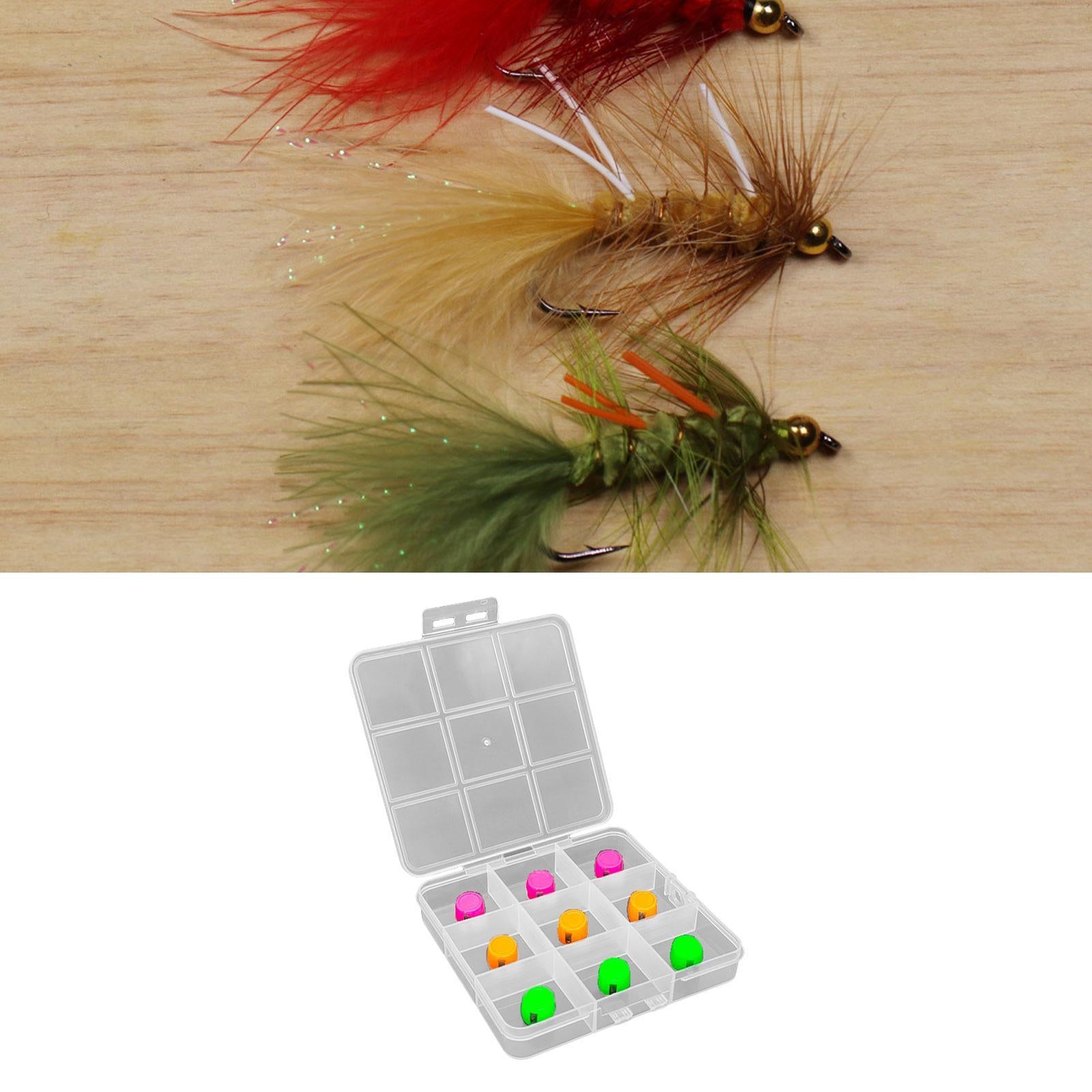 9 Pieces Fly Tying Color Metal Head Cover Lifelike DIY Fly Binding Materials L