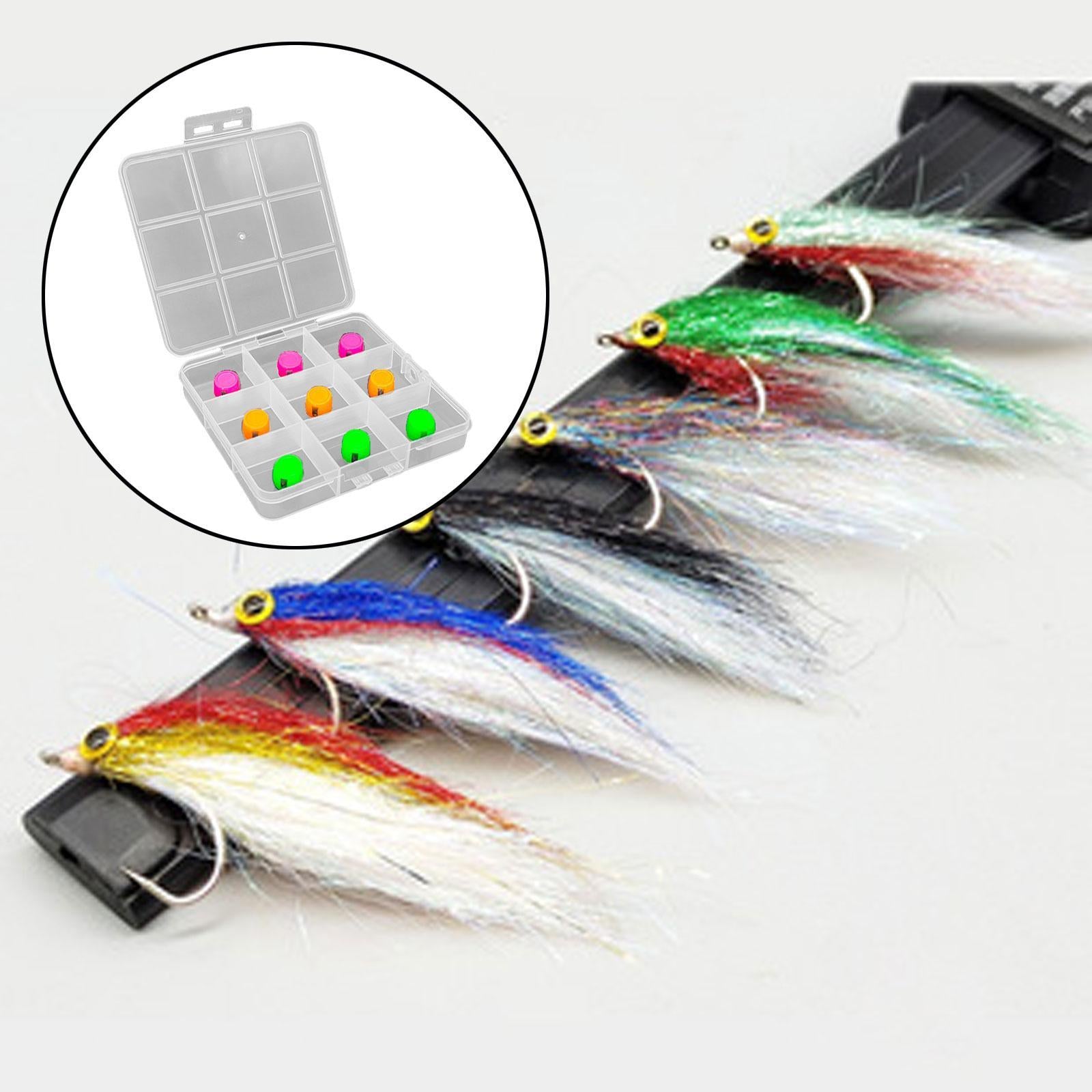 9 Pieces Fly Tying Color Metal Head Cover Lifelike DIY Fly Binding Materials L