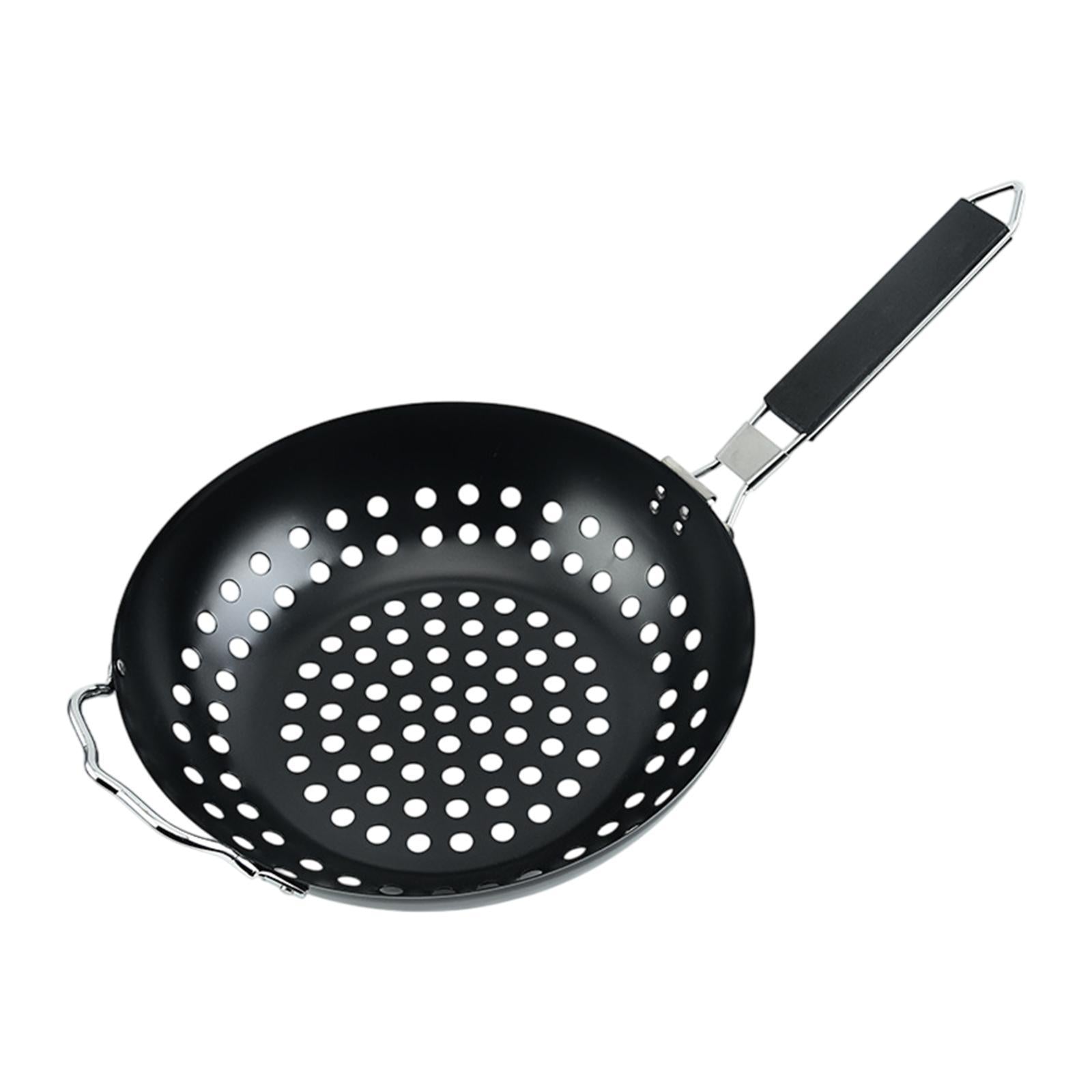 Nonstick 11.02 inch Camping Cookware Cookware with Handle Portable Grill Pan