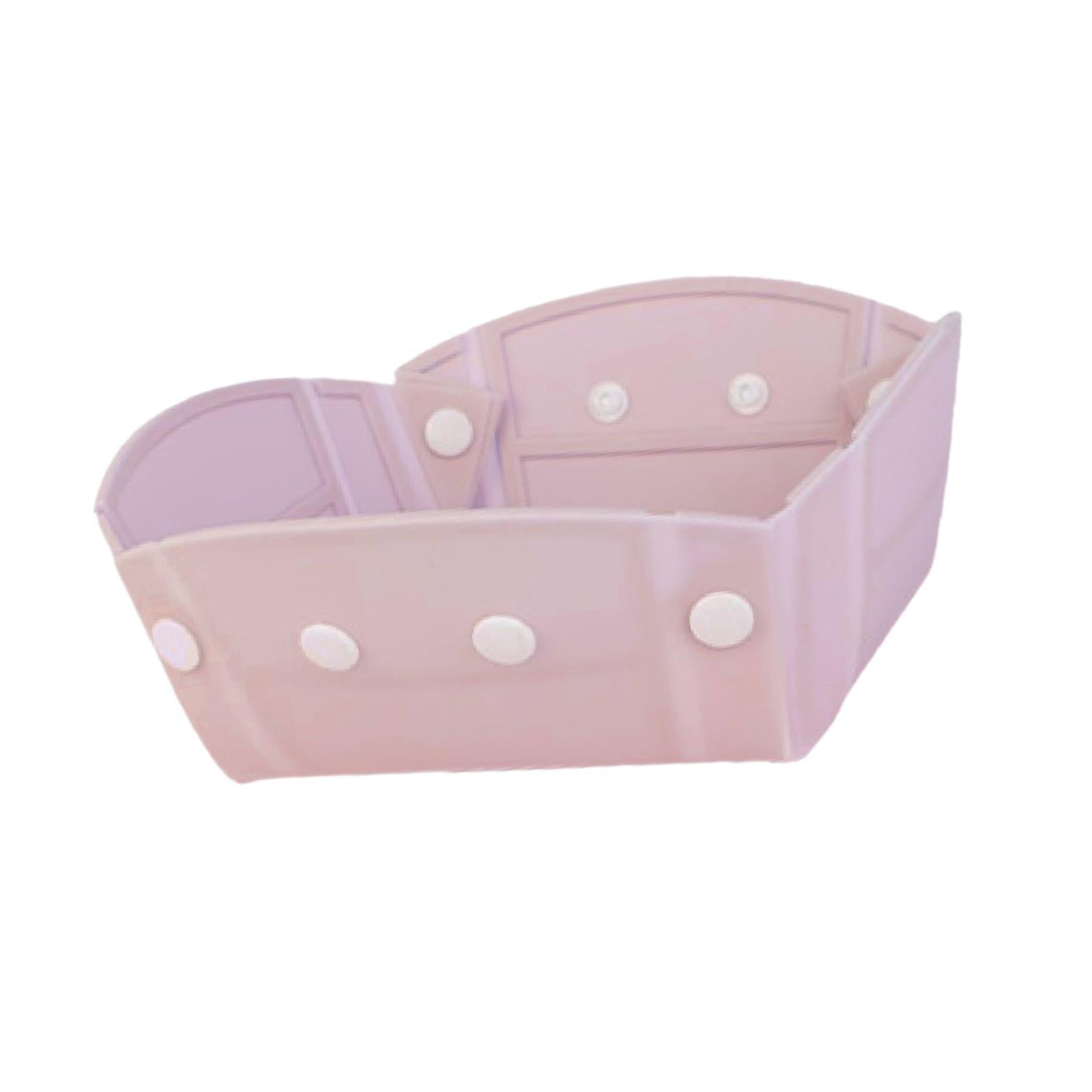 Camping Tableware Folding Plate Bowl Business Trips Outdoor Collapsible Bowl Pink