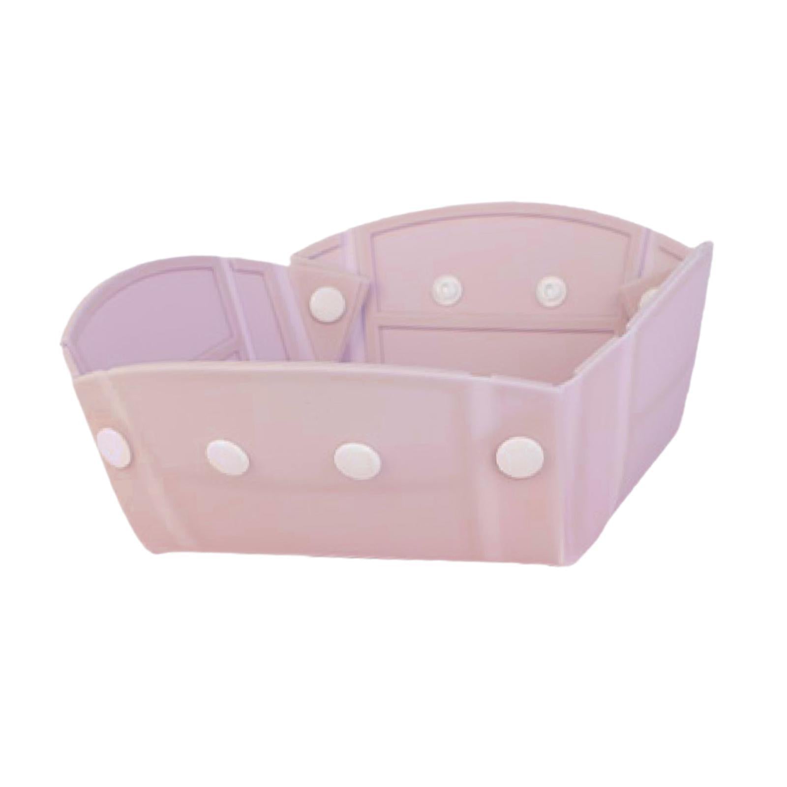 Camping Tableware Folding Plate Bowl Business Trips Outdoor Collapsible Bowl Pink