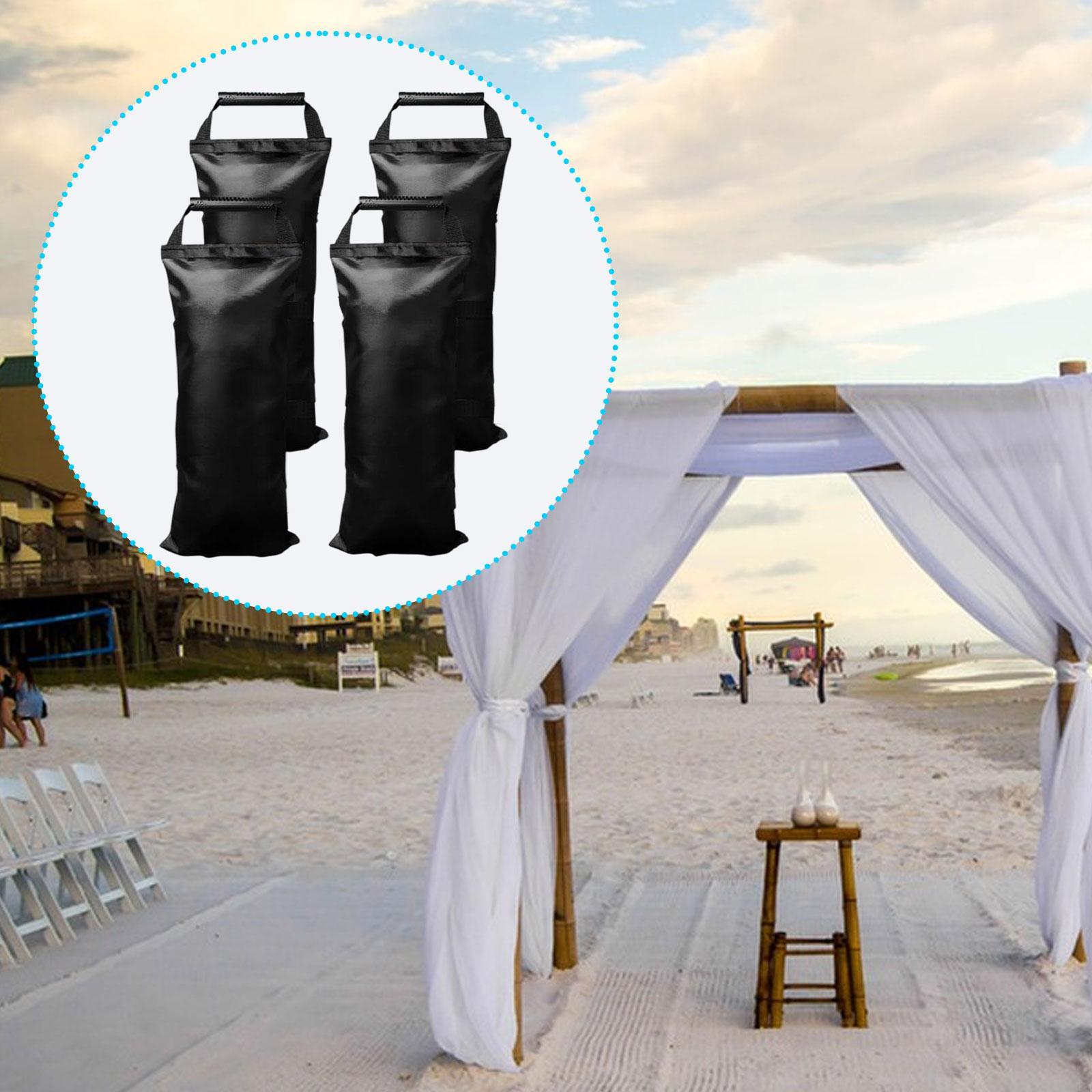 4Pcs Canopy Weight Bags Portable Heavy Duty for Patio Umbrella Pergola Beach