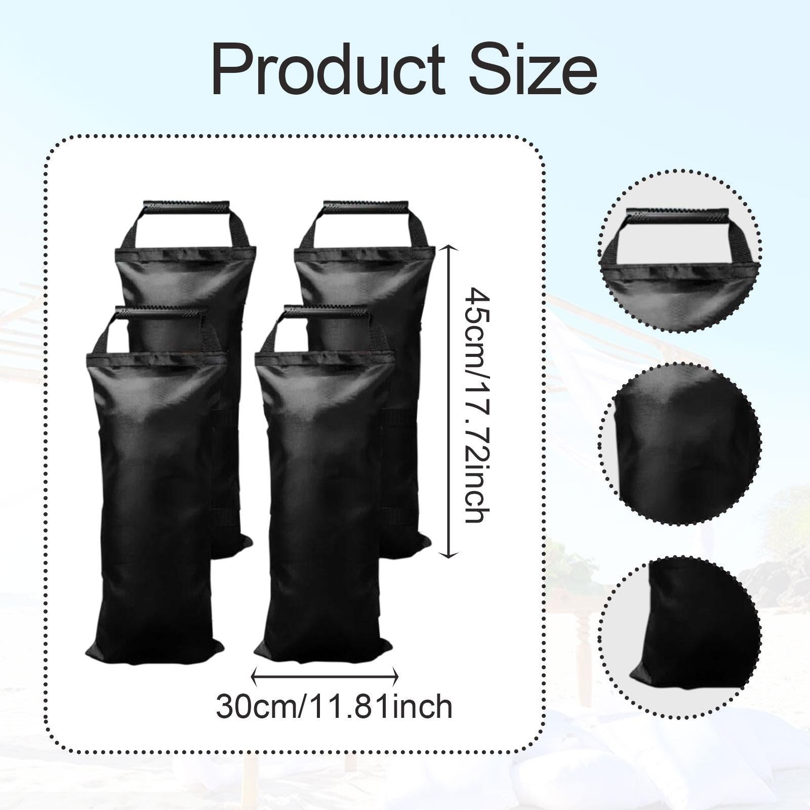 4Pcs Canopy Weight Bags Portable Heavy Duty for Patio Umbrella Pergola Beach