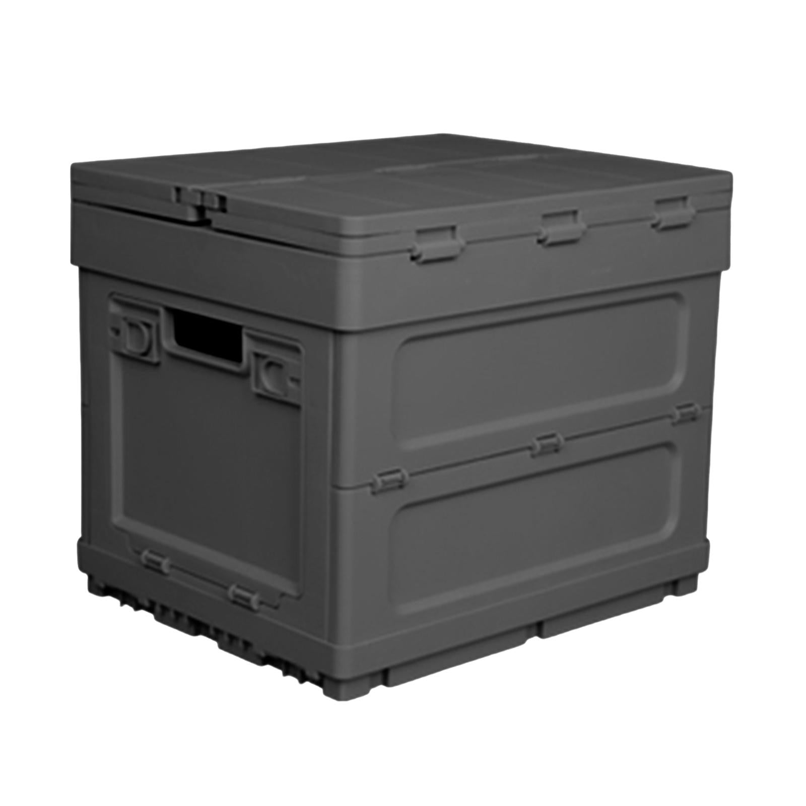 Collapsible Car Trunk Organizer Camping Table Groceries Foldable Storage Box Black