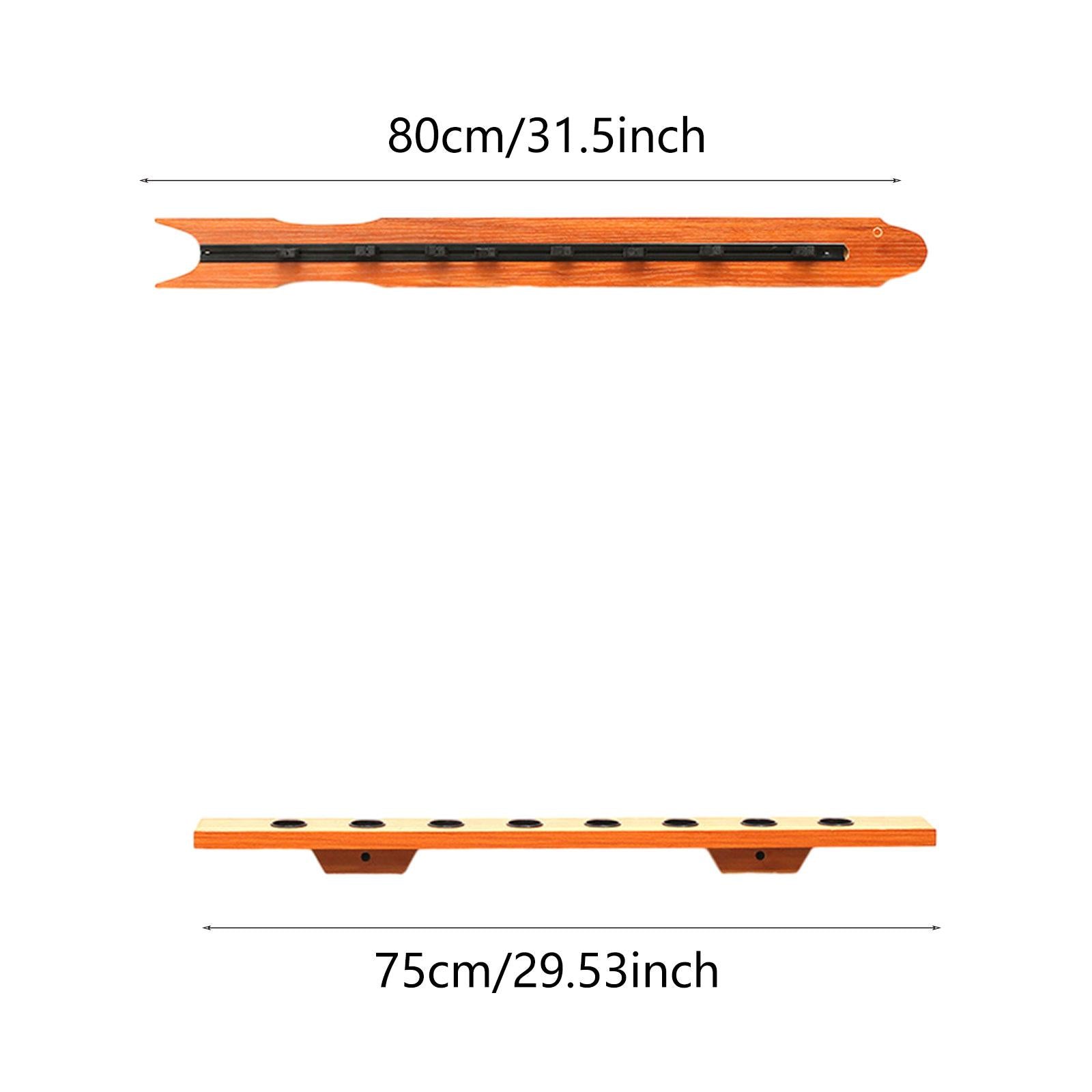 Fishing Rod Wall Rack Easy Installation Gifts Holds up to 8 Rods Accessories