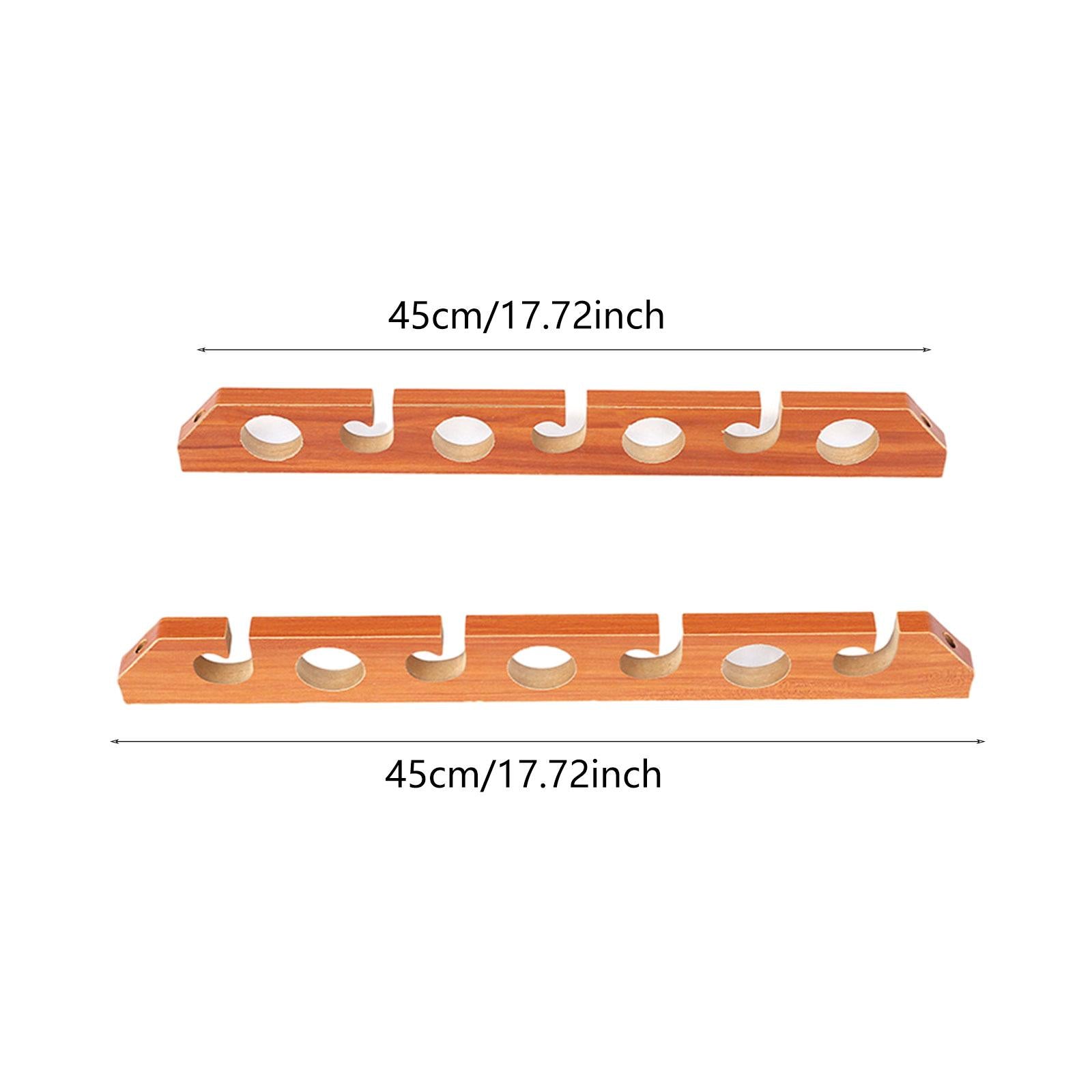 2x Fishing Rod Holder Easy Installation Wood Gifts Accessories Display Stand