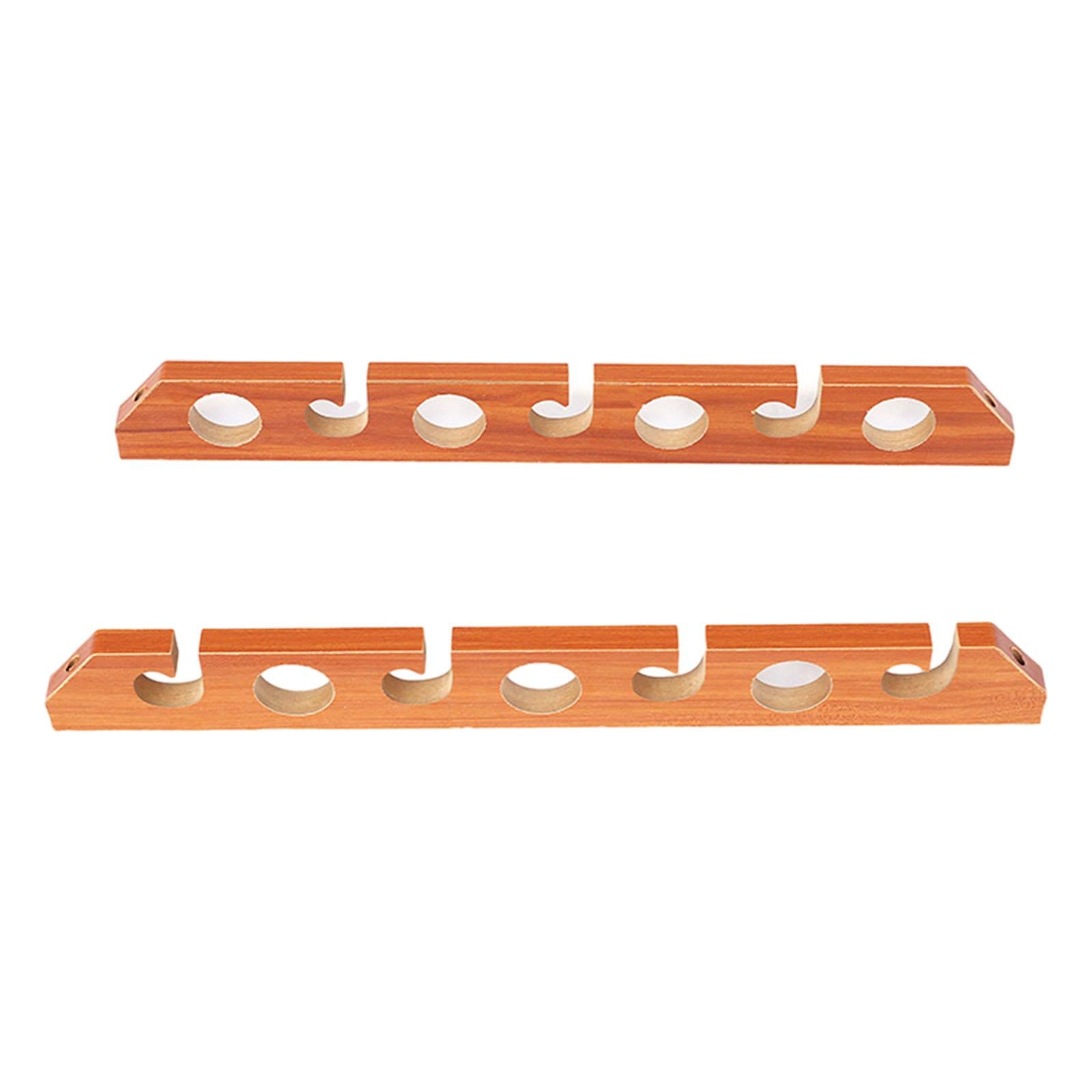 2x Fishing Rod Holder Easy Installation Wood Gifts Accessories Display Stand