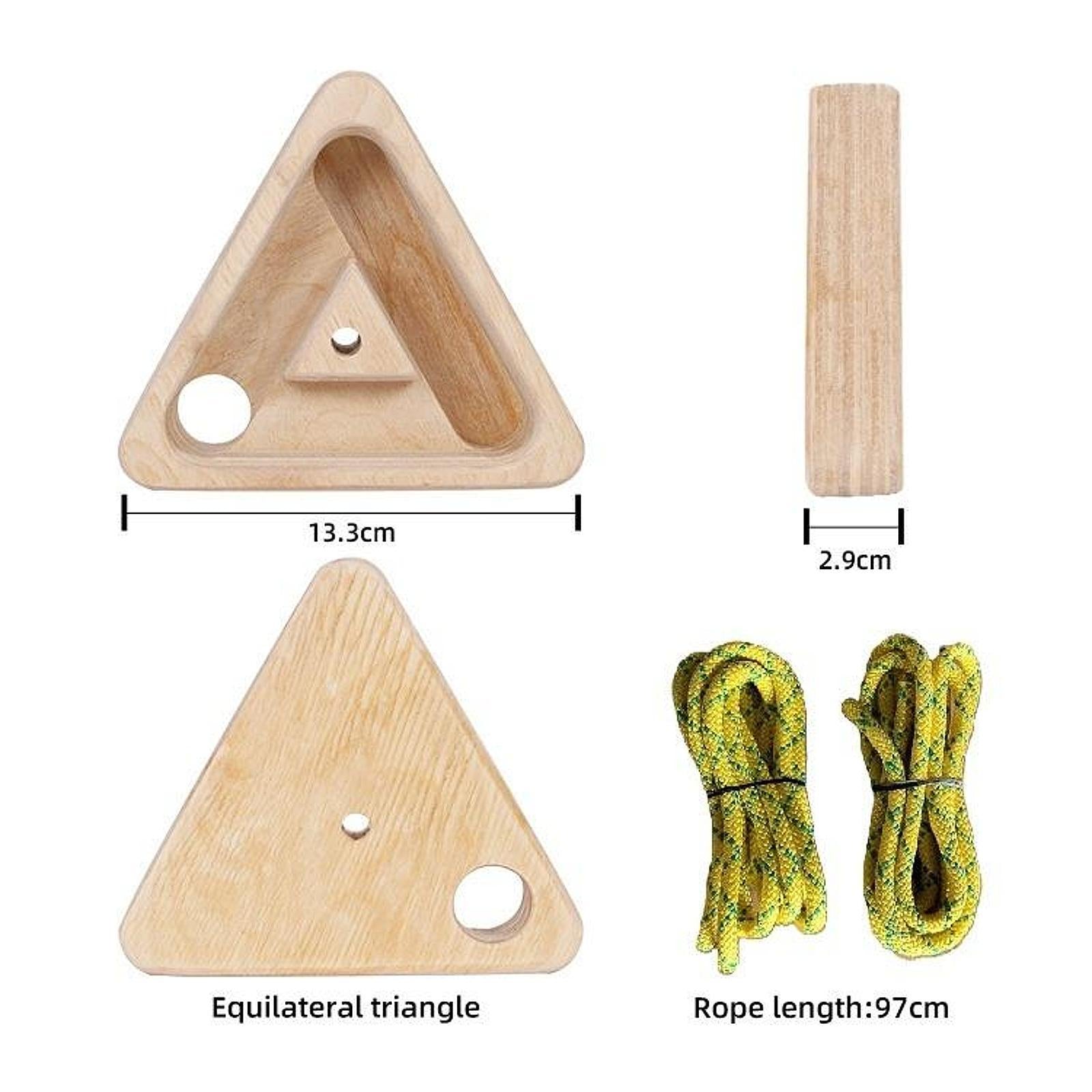 2 Pieces Climbing Fingerboard Hand Wrist and Forearm Strengthener for Athletes