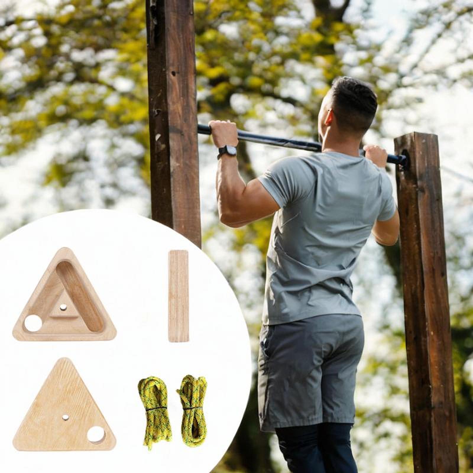 2 Pieces Climbing Fingerboard Hand Wrist and Forearm Strengthener for Athletes