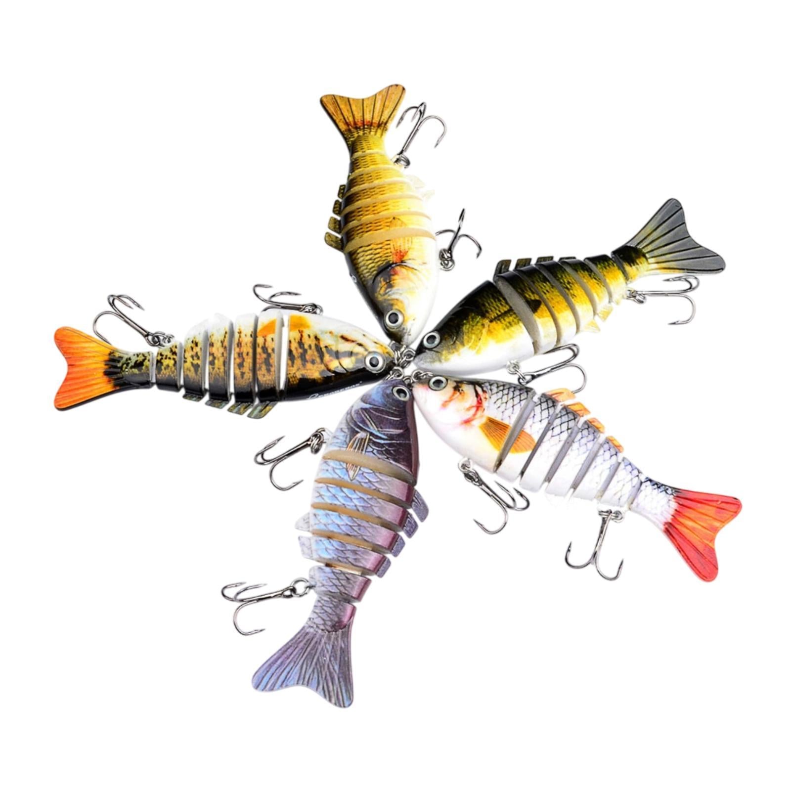 5Pcs Fishing Lures Gifts for Family Beginners Saltwater Freshwater Swimbaits