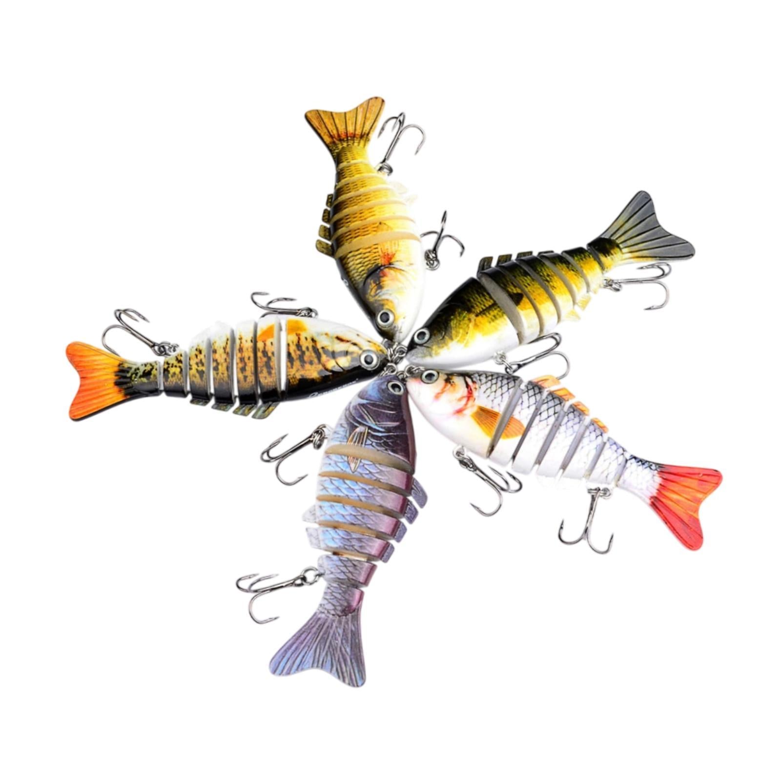 5Pcs Fishing Lures Gifts for Family Beginners Saltwater Freshwater Swimbaits