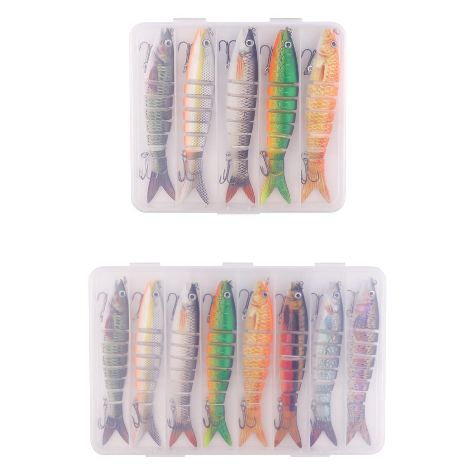 Fishing Lures Men Family Gift Multi Jointed Swimbaits for Pike Catfish Trout 5pcs