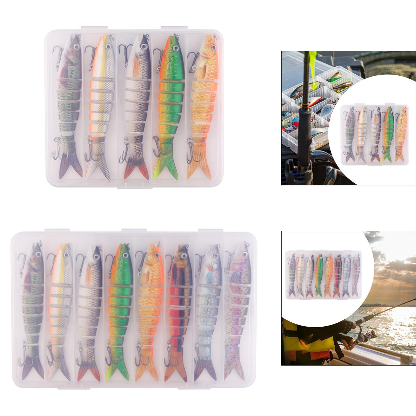 Fishing Lures Men Family Gift Multi Jointed Swimbaits for Pike Catfish Trout 5pcs