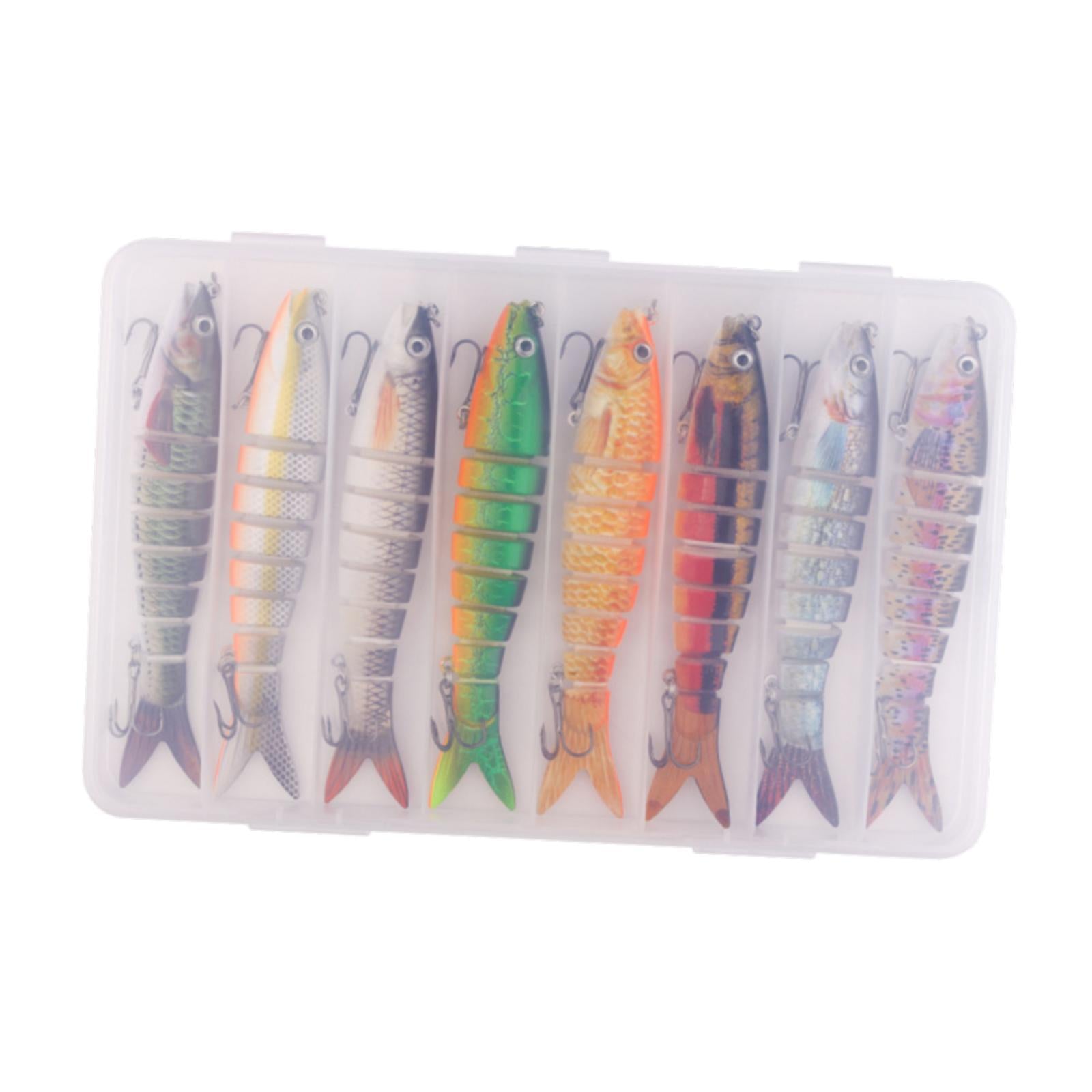 Fishing Lures Men Family Gift Multi Jointed Swimbaits for Pike Catfish Trout 8pcs