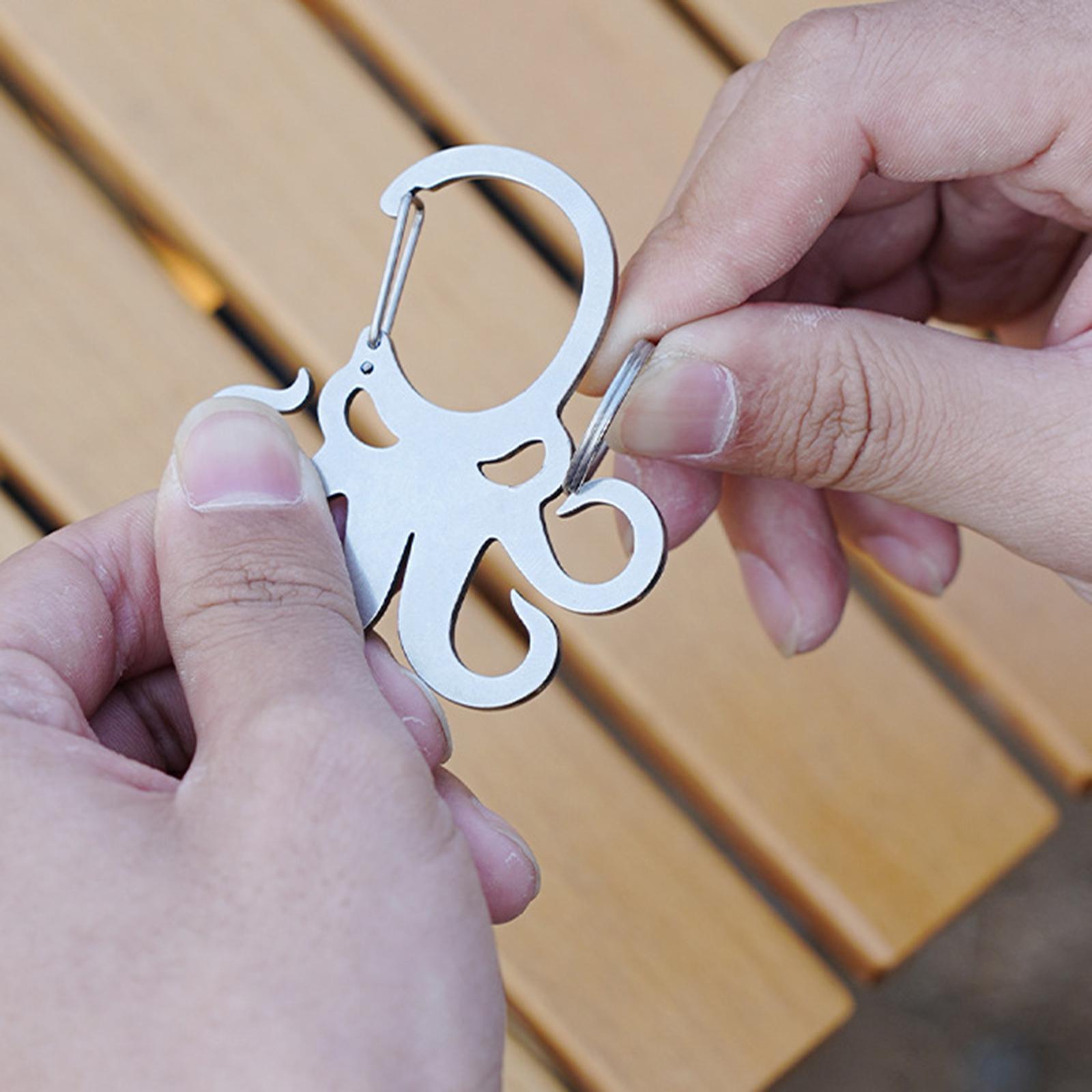 Carabiner Keychain Clip Set Sturdy for More Keys Portable Keychain Organizer