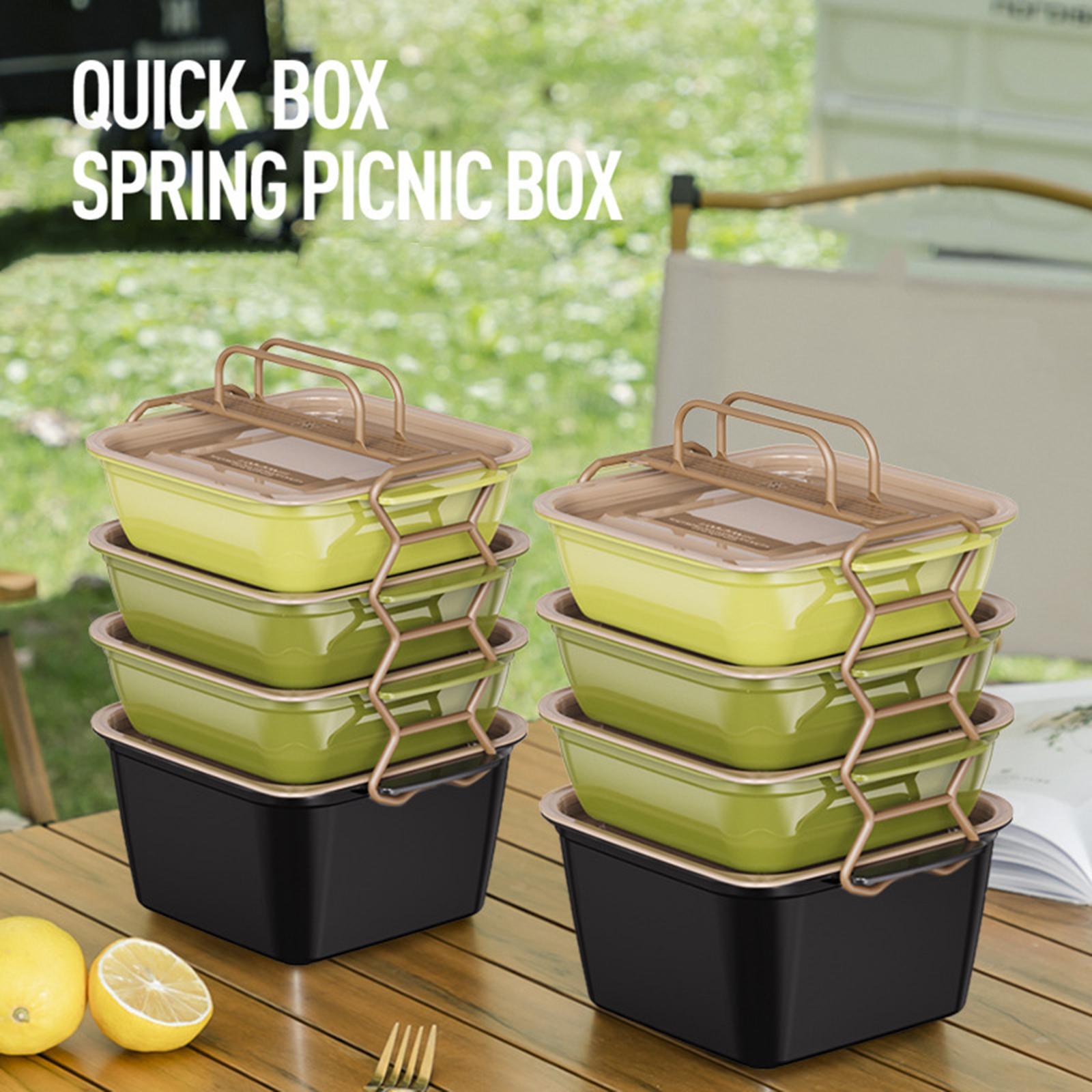 Lunch Box Adults Stackable Food Container for Travel Fruit Vegetables Picnic