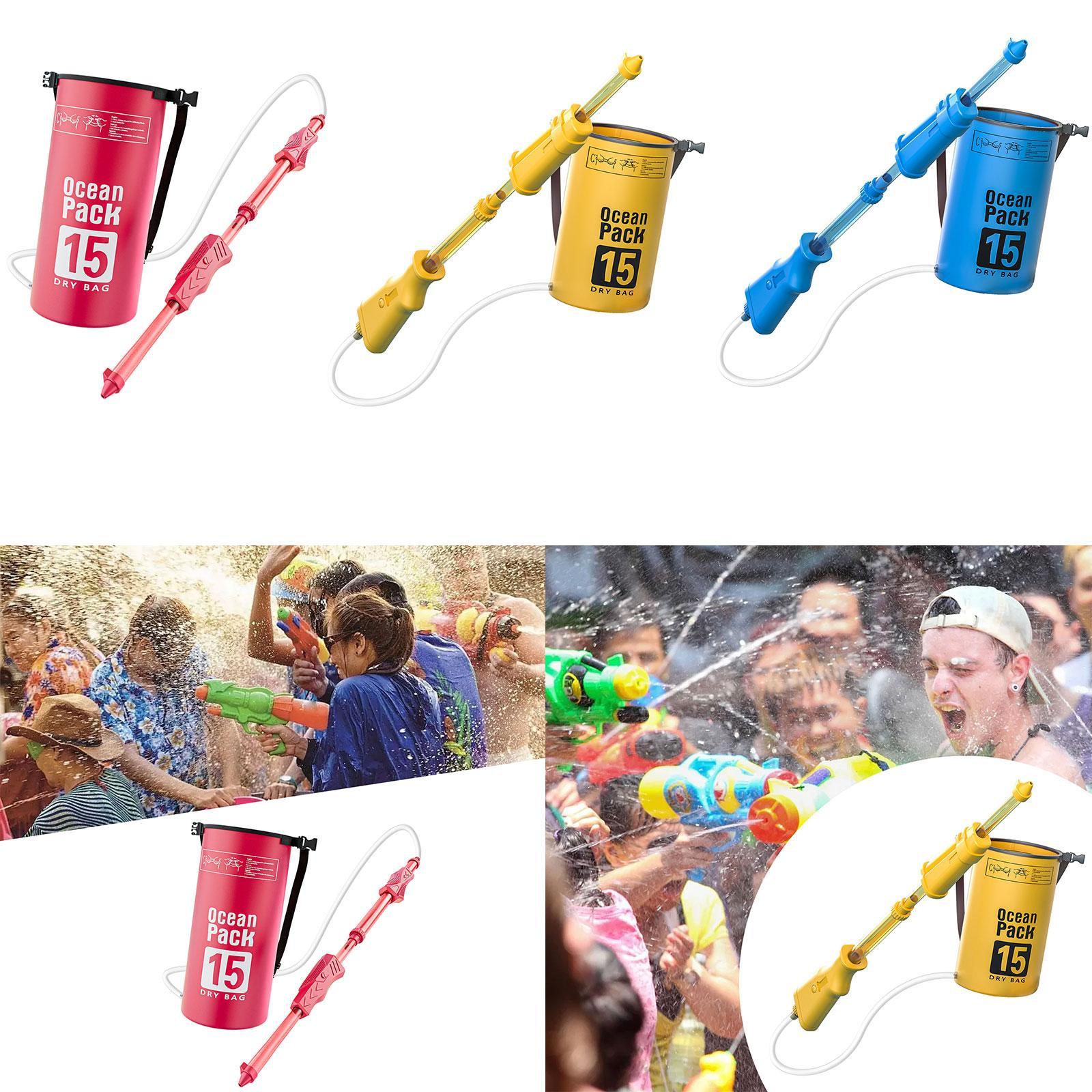 Backpack Water Soaker Toy Hot Weather Large Capacity for Children Boys Girls Pink