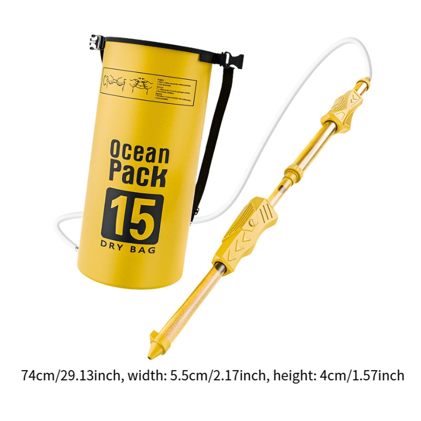 Backpack Water Soaker Toy Hot Weather Large Capacity for Children Boys Girls Yellow