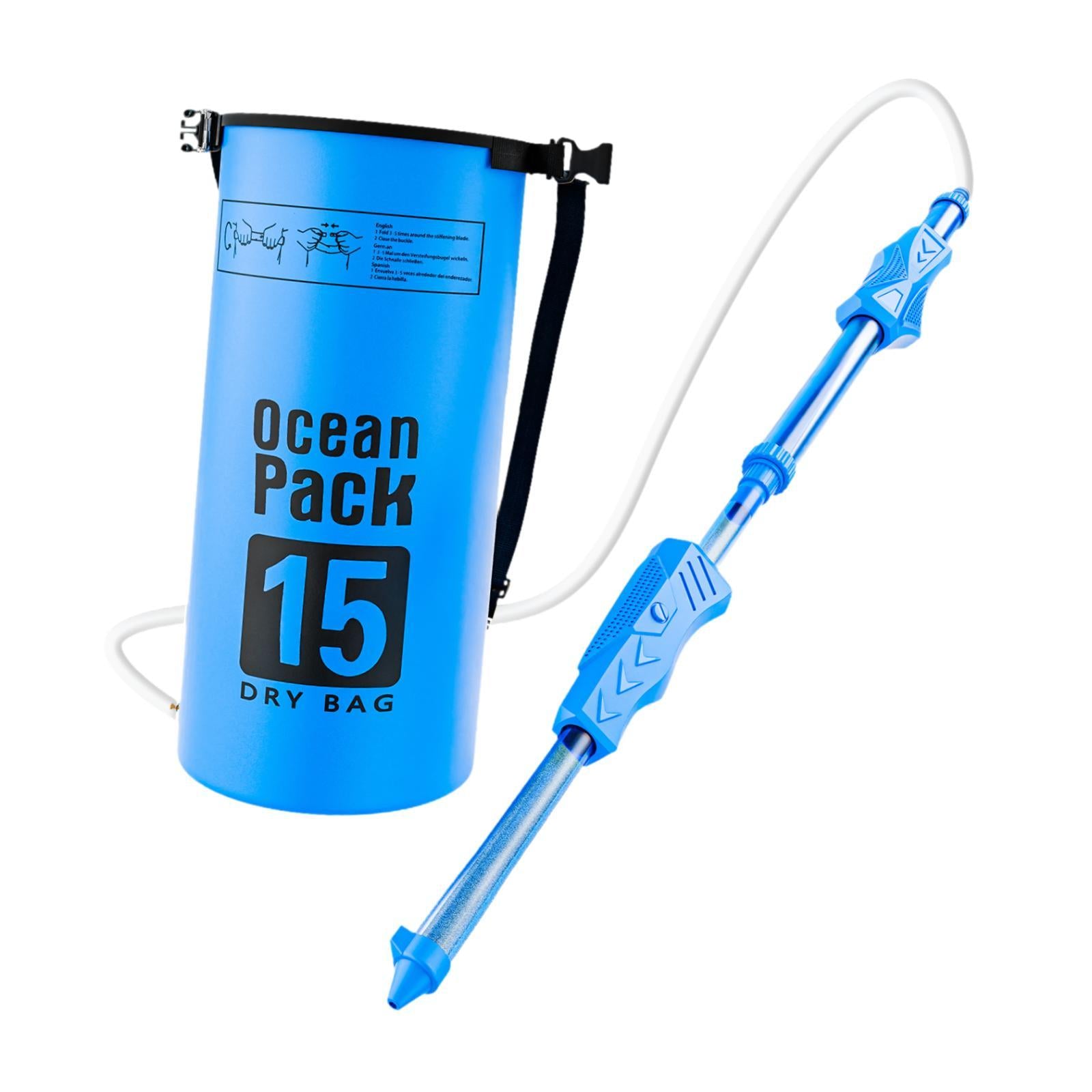 Backpack Water Soaker Toy Hot Weather Large Capacity for Children Boys Girls Blue