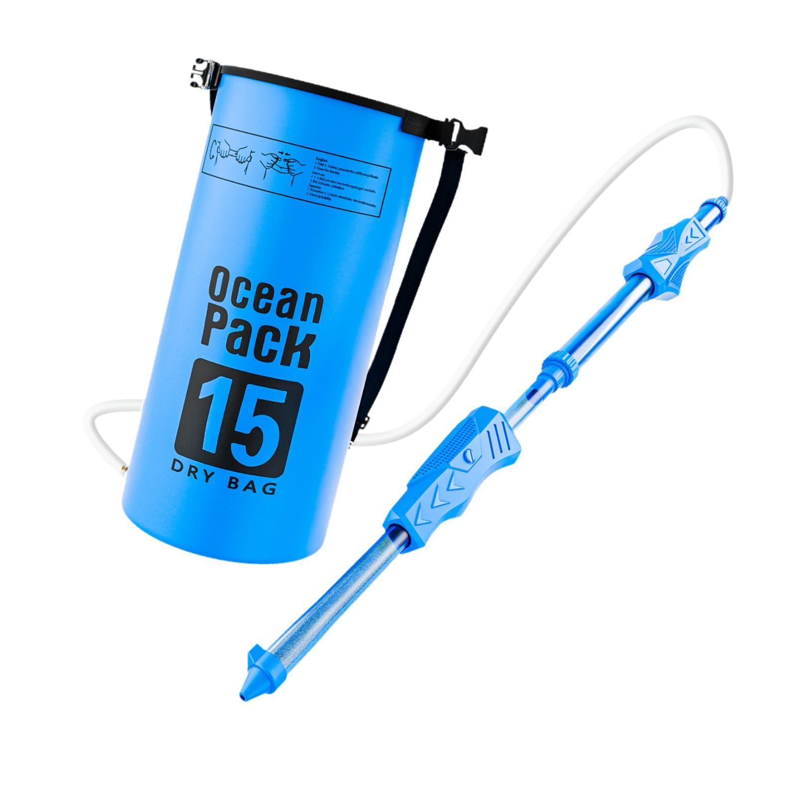 Backpack Water Soaker Toy Hot Weather Large Capacity for Children Boys Girls Blue