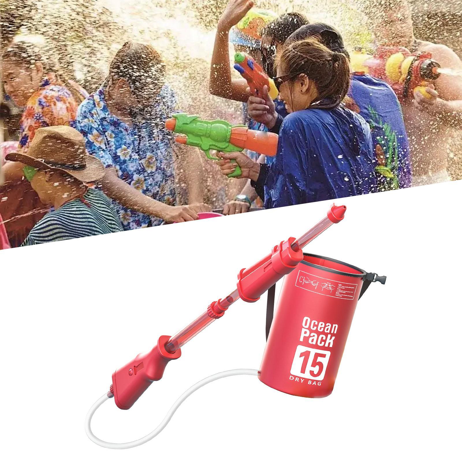 Backpack Water Soaker Toy Summer Large Capacity for Boys Girls Children Kids Pink