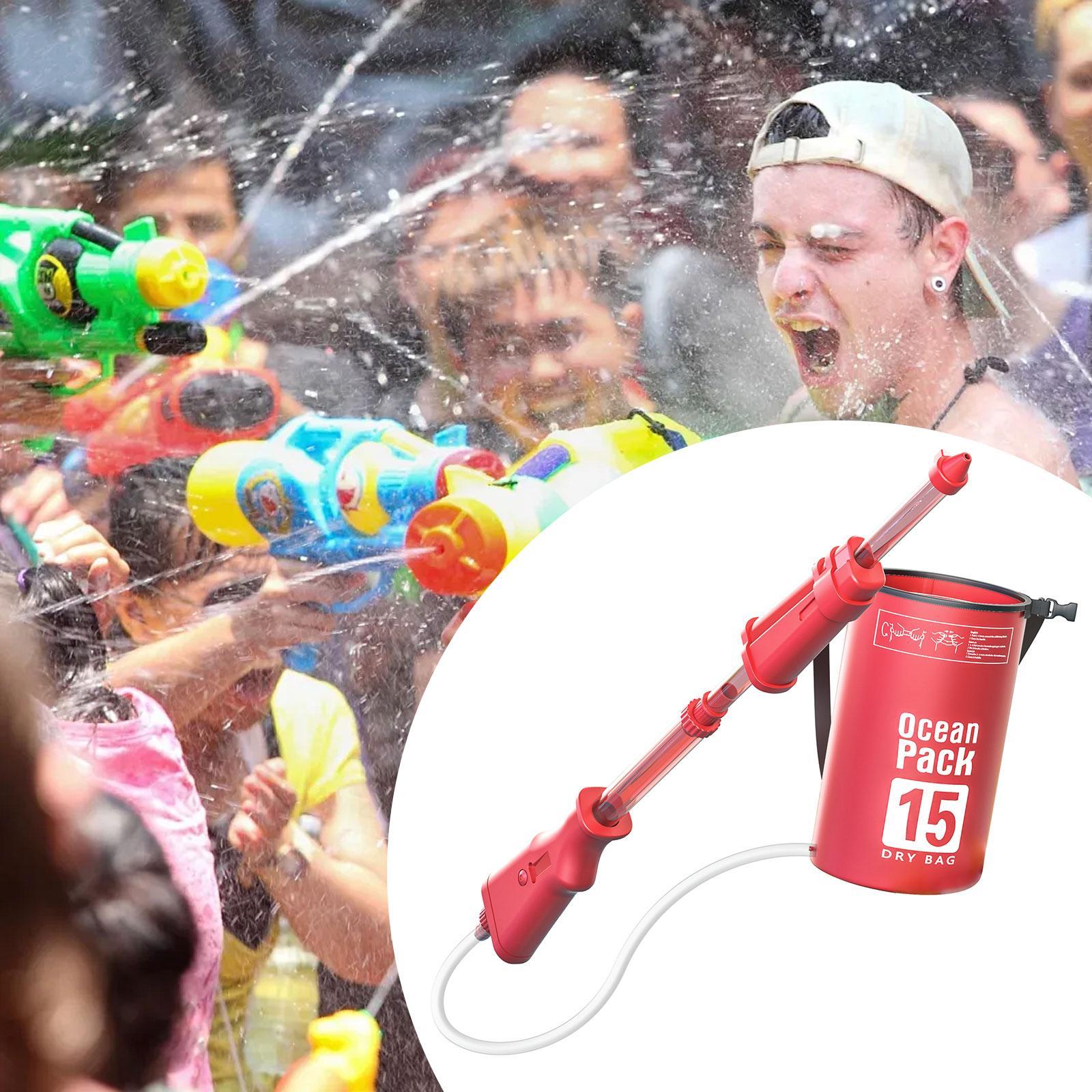 Backpack Water Soaker Toy Summer Large Capacity for Boys Girls Children Kids Pink