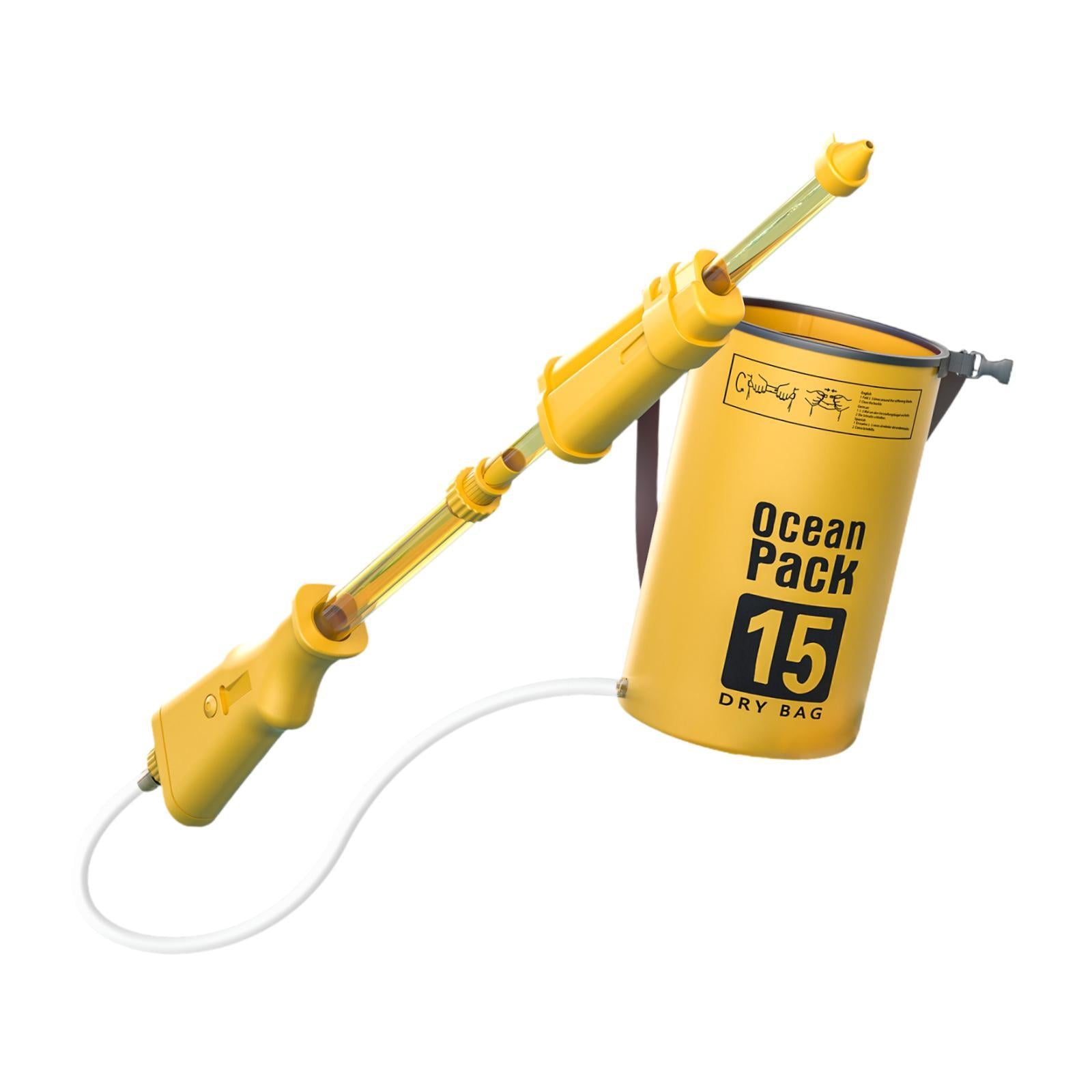 Backpack Water Soaker Toy Summer Large Capacity for Boys Girls Children Kids Yellow