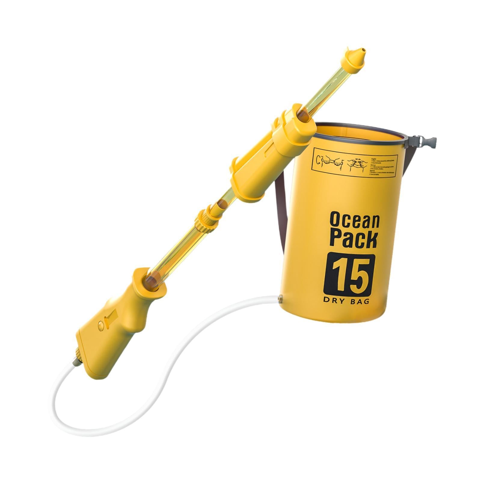 Backpack Water Soaker Toy Summer Large Capacity for Boys Girls Children Kids Yellow