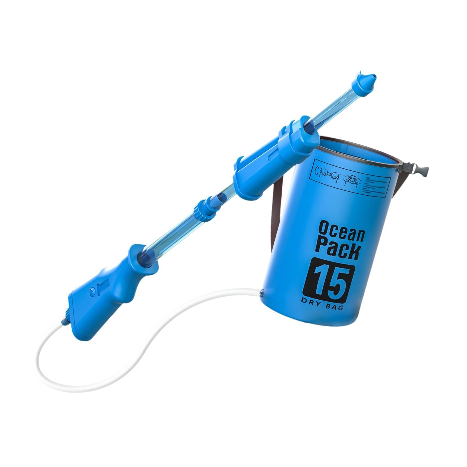 Backpack Water Soaker Toy Summer Large Capacity for Boys Girls Children Kids Blue