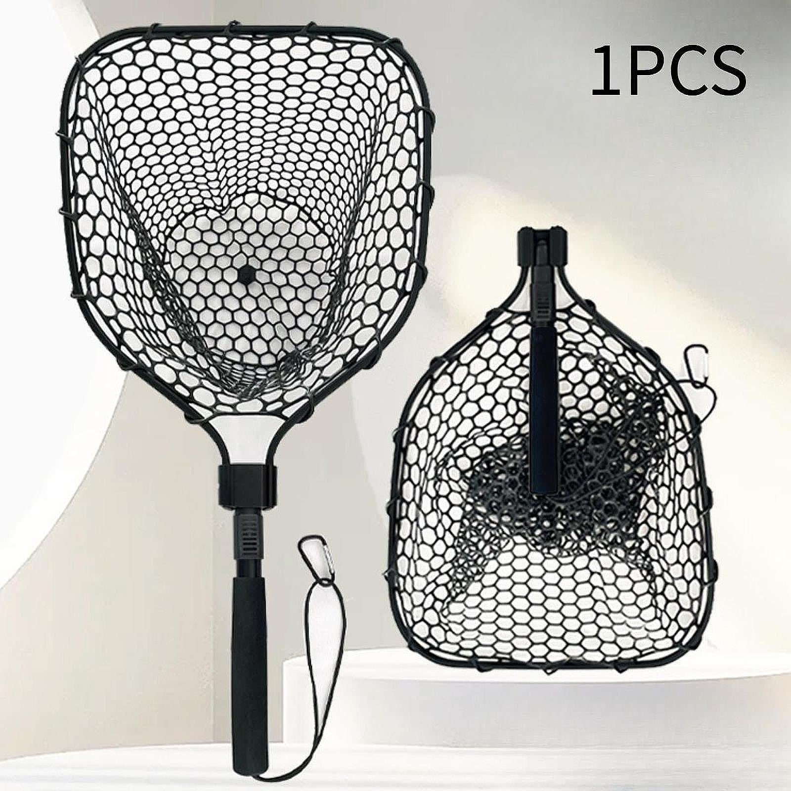 Fishing Net Collapsible Handle Saltwater Freshwater Fish Netting Landing Net