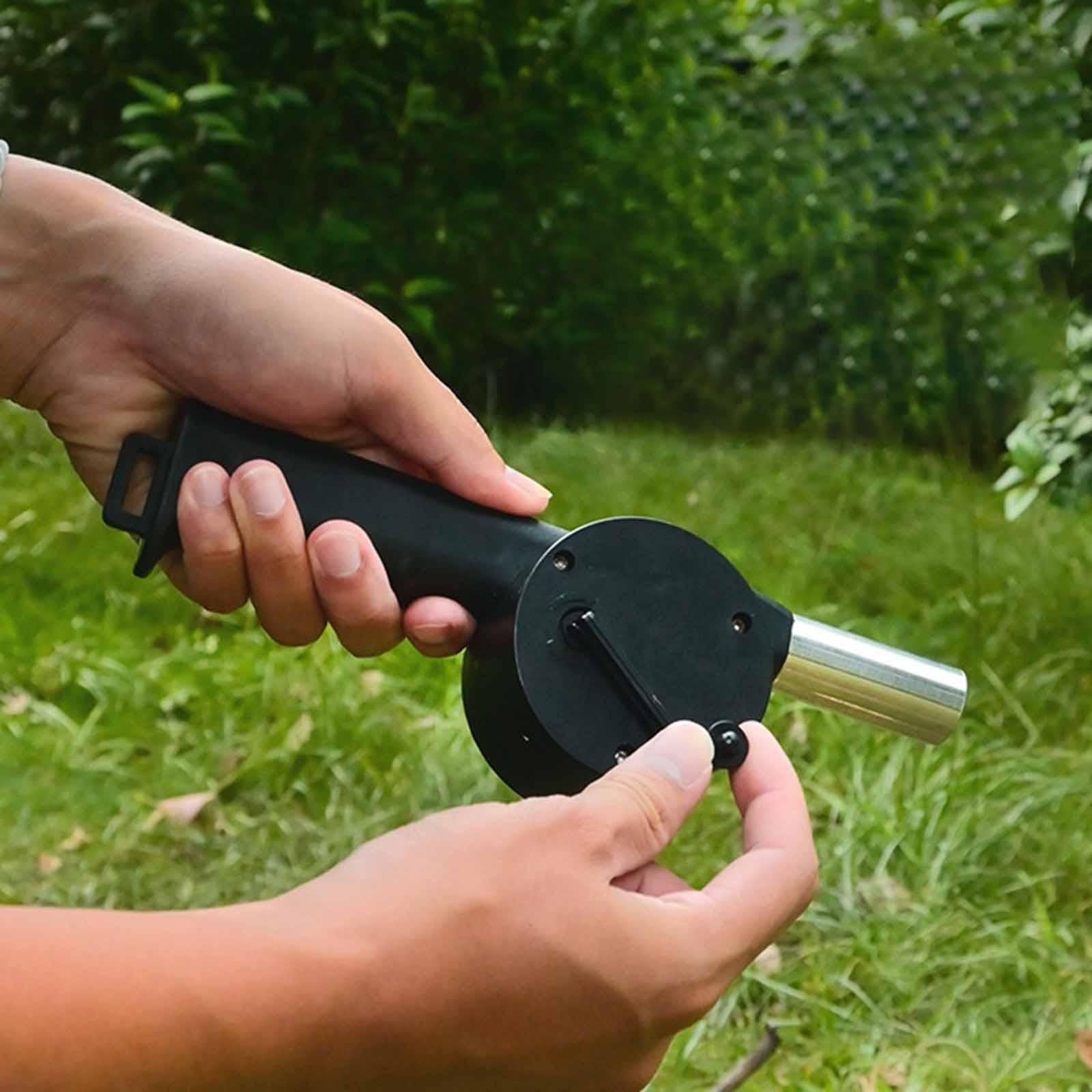 Outdoor Manual Blower Hand Crank Manual BBQ Fan for Picnic Cooking Fireplace
