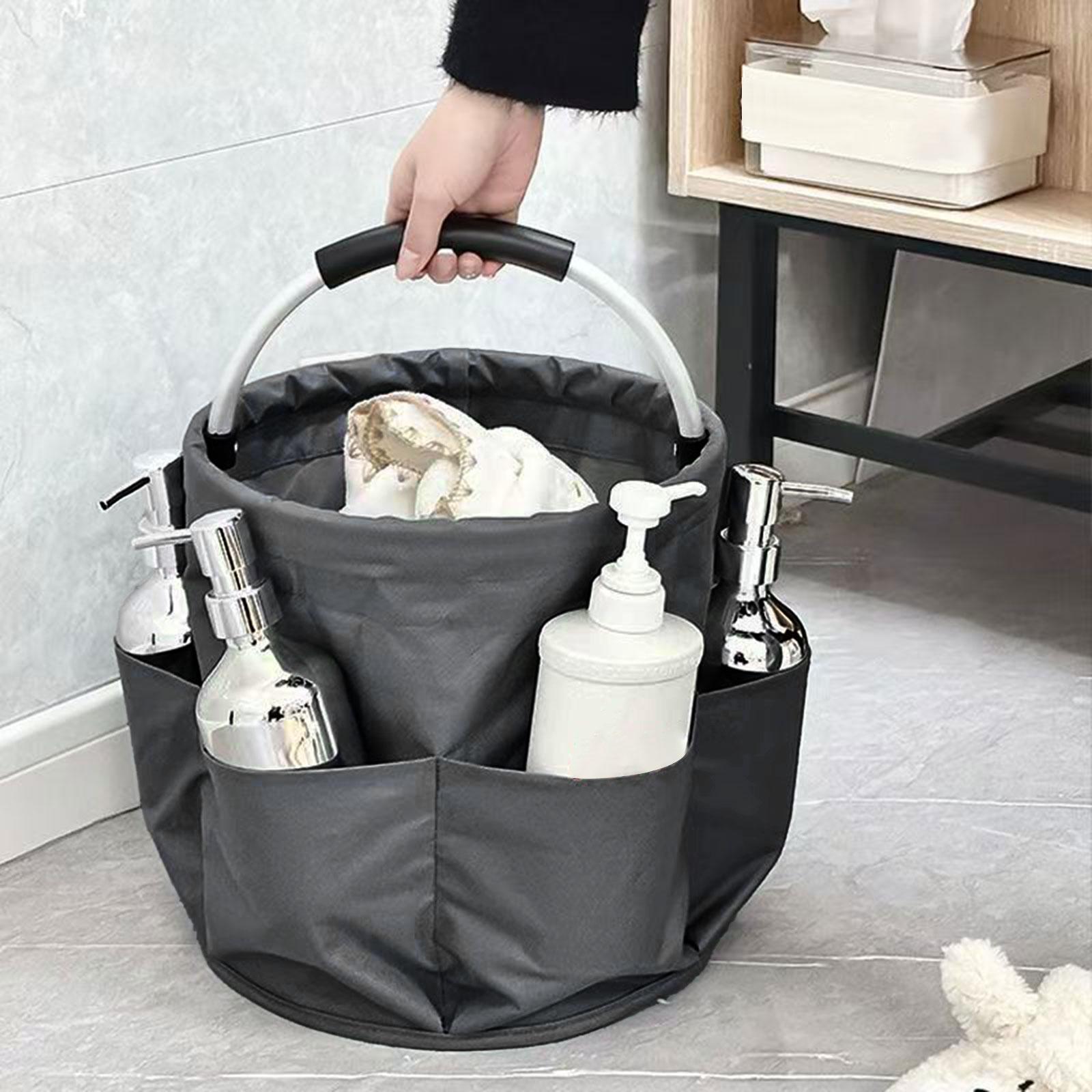 Garden Tool Bag Portable Folding Tool Organizer for Camping Travel Gardening Gray