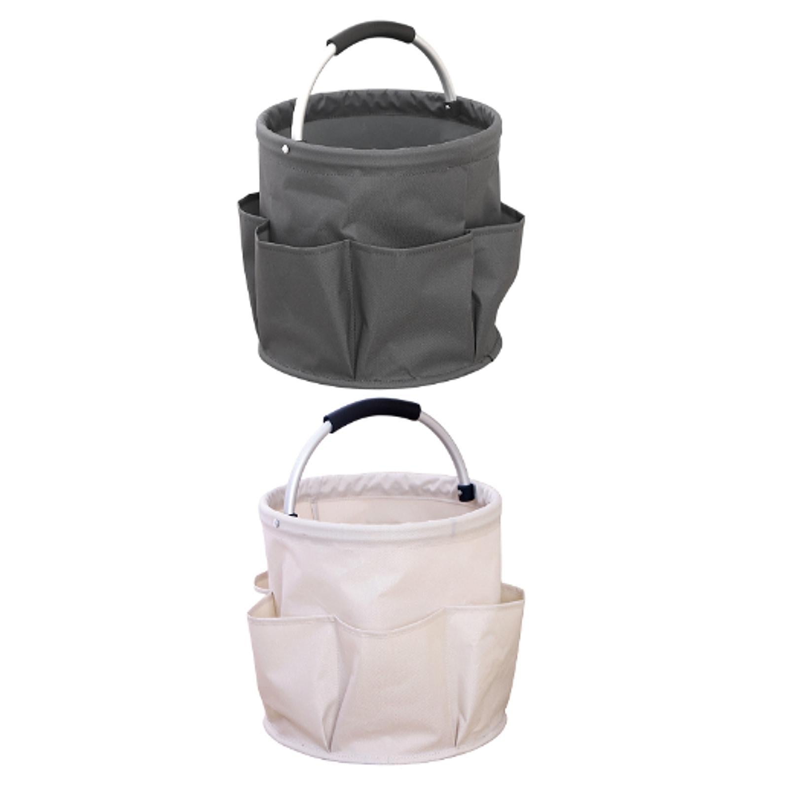 Garden Tool Bag Portable Folding Tool Organizer for Camping Travel Gardening Gray